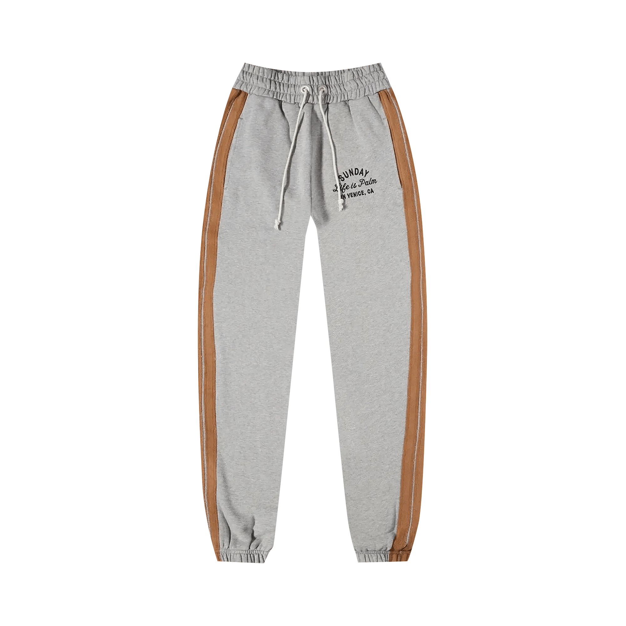 Palm Angels Sunday Sweatpants 'Melange Grey/Black'