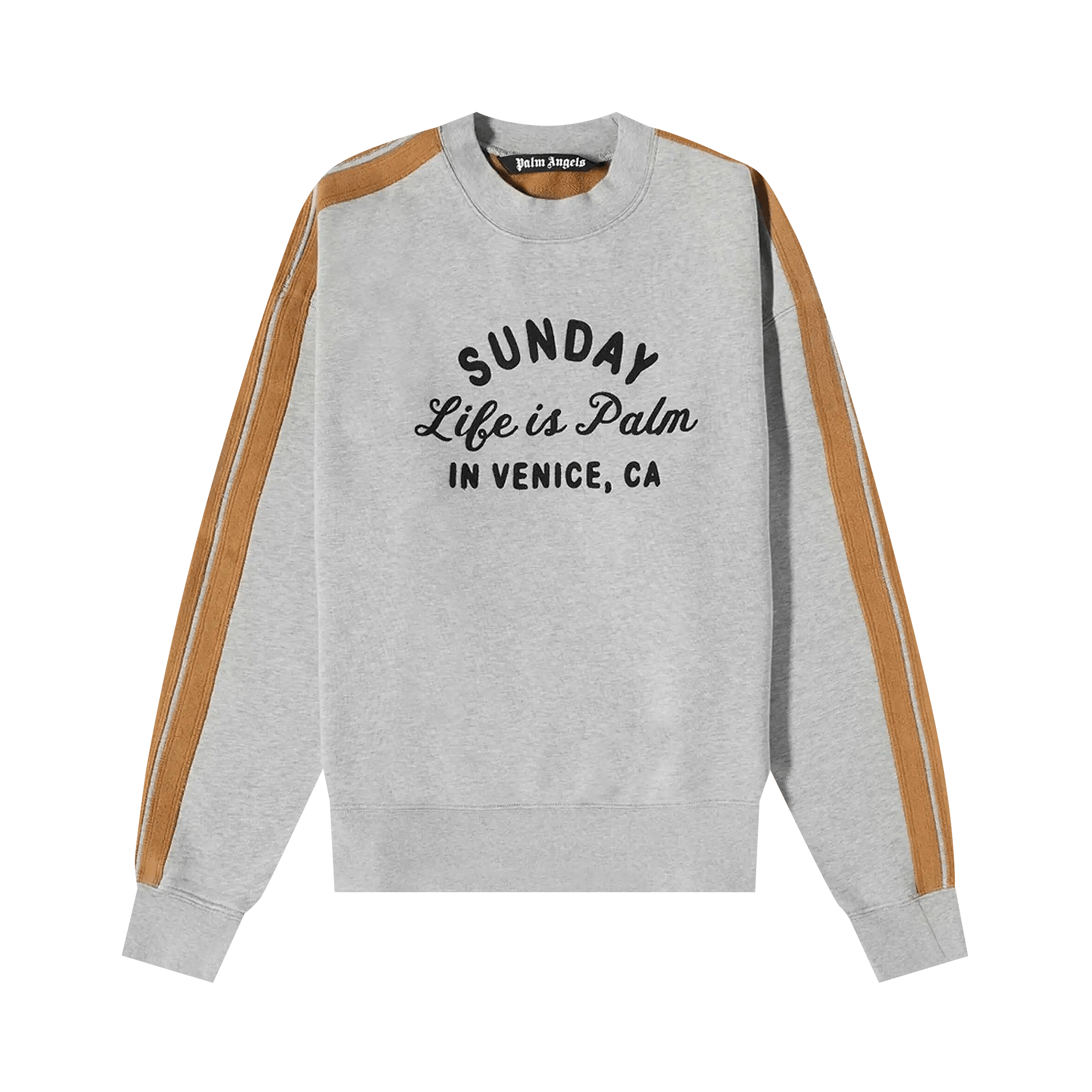 Palm Angels Sunday Crew 'Melange Grey/Black'