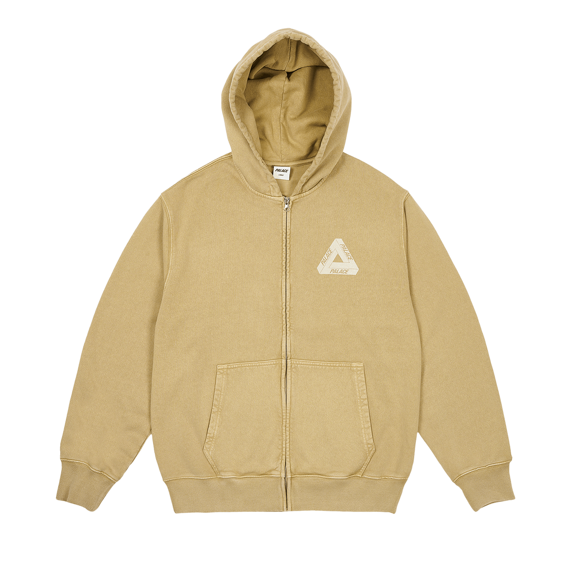 Palace Pigment Wash Tri-Ferg Hood 'Stone'