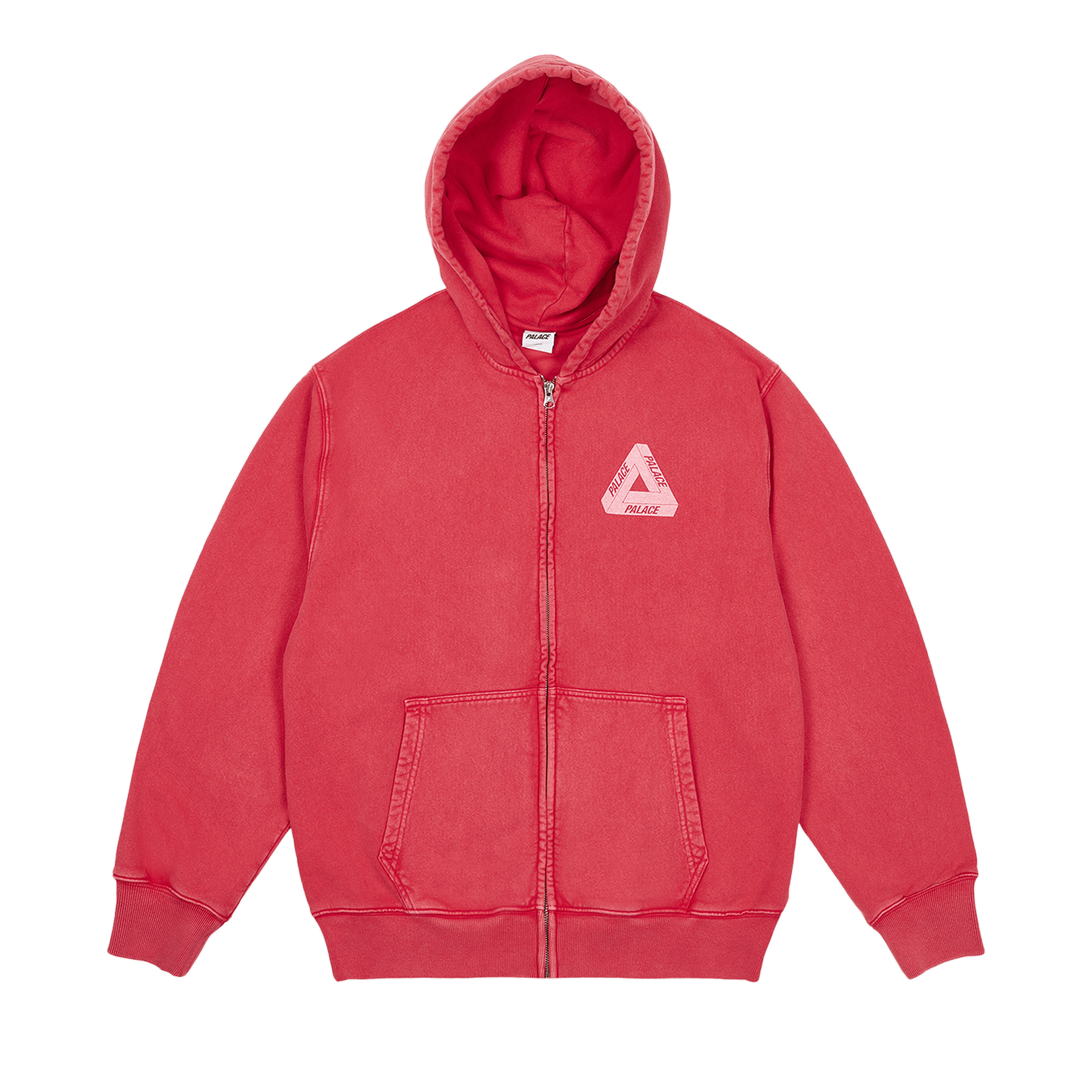Palace Pigment Wash Tri-Ferg Hood 'Red'