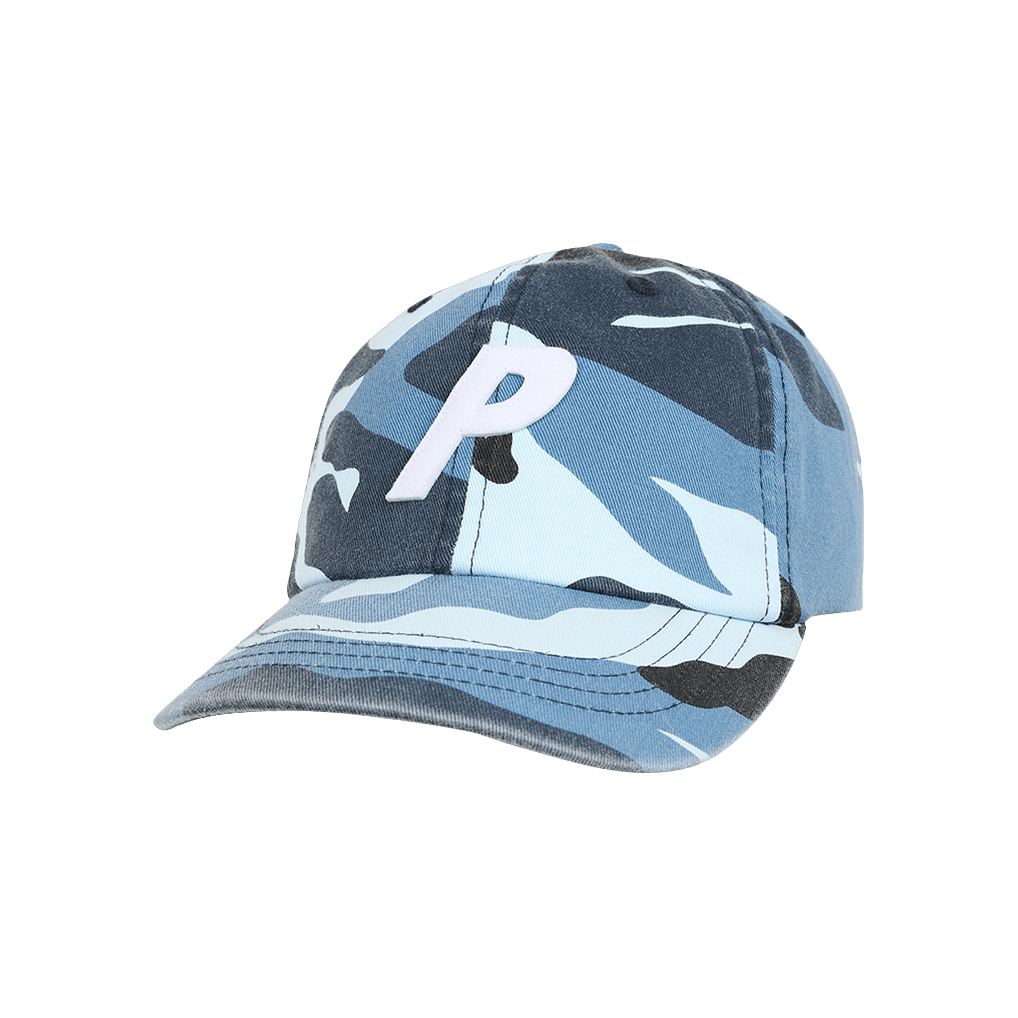 Palace P 6-Panel Washed 'Navy Camo'