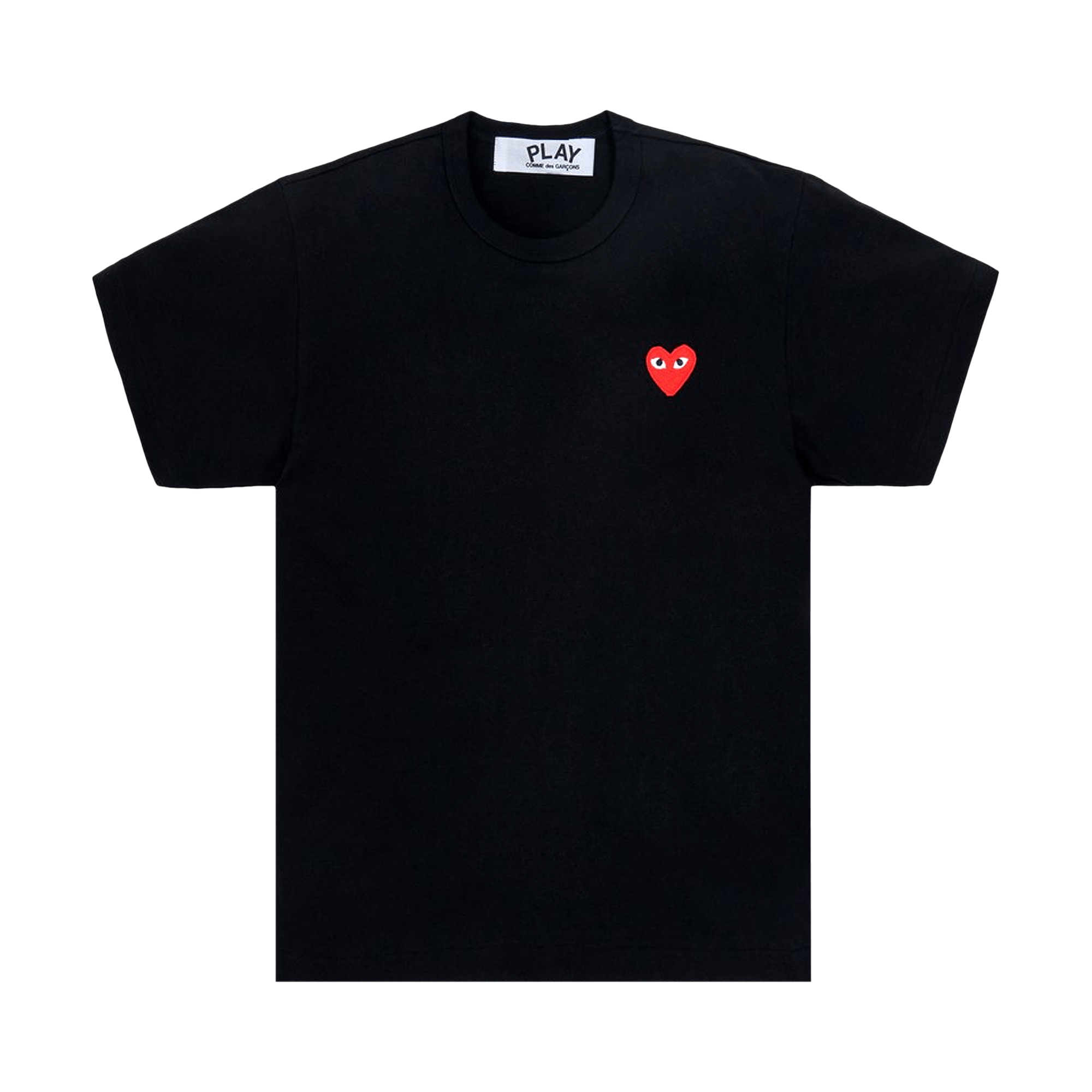 Comme des Garçons Short-Sleeve Play T-Shirt With Red Heart 'Black'