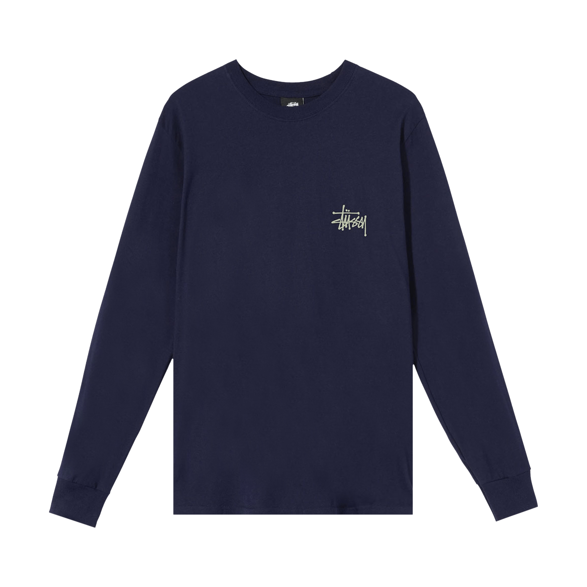 Stussy Basic Long-Sleeve Tee 'Navy'