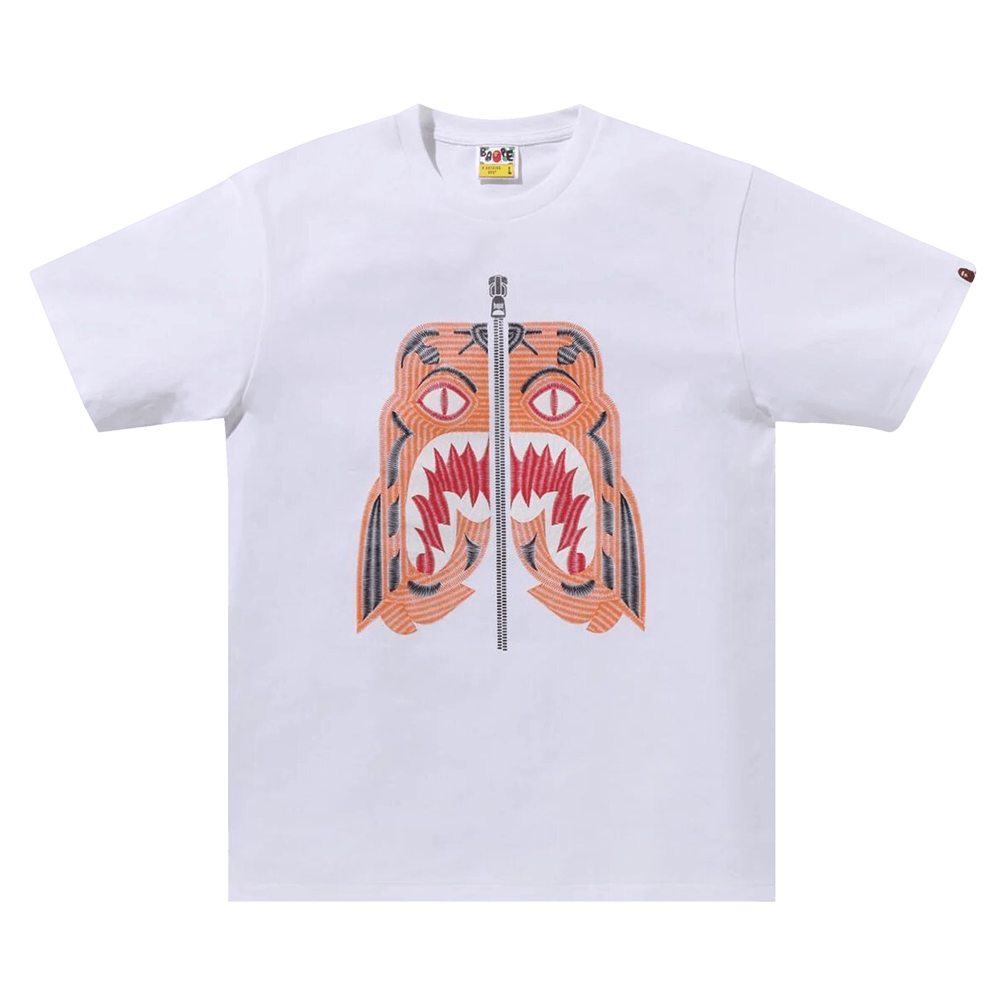 BAPE Embroidery Style Tiger Tee 'White'