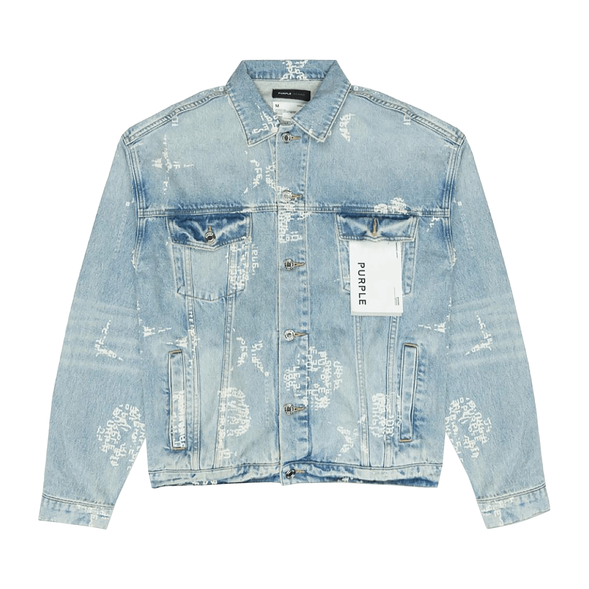 PURPLE BRAND Type Monogram Denim Jacket 'Light Indigo'