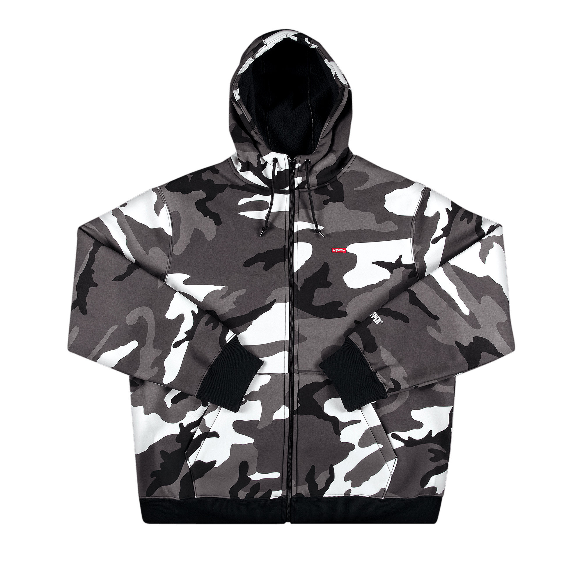 Supreme x WINDSTOPPER Zip Up Hooded Sweatshirt 'Snow Camo'