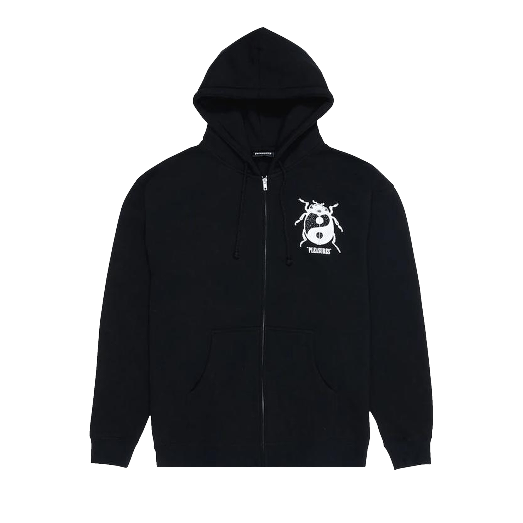 Pleasures Bug Zip Up Hoodie 'Black'