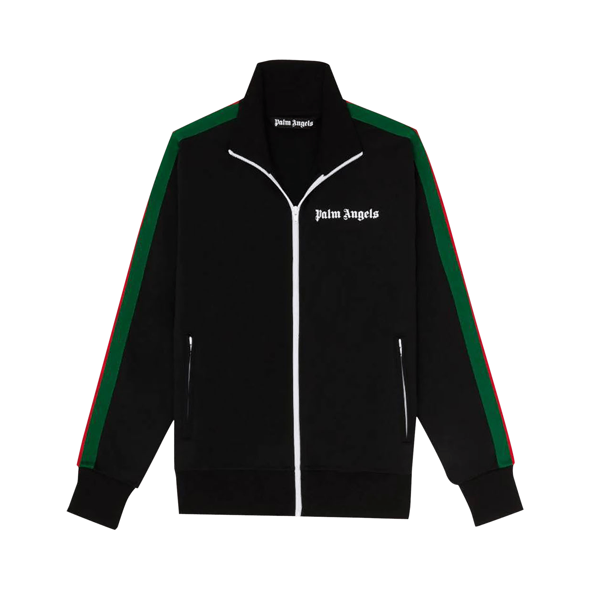 Palm Angels College Track Jacket 'Black/Green'