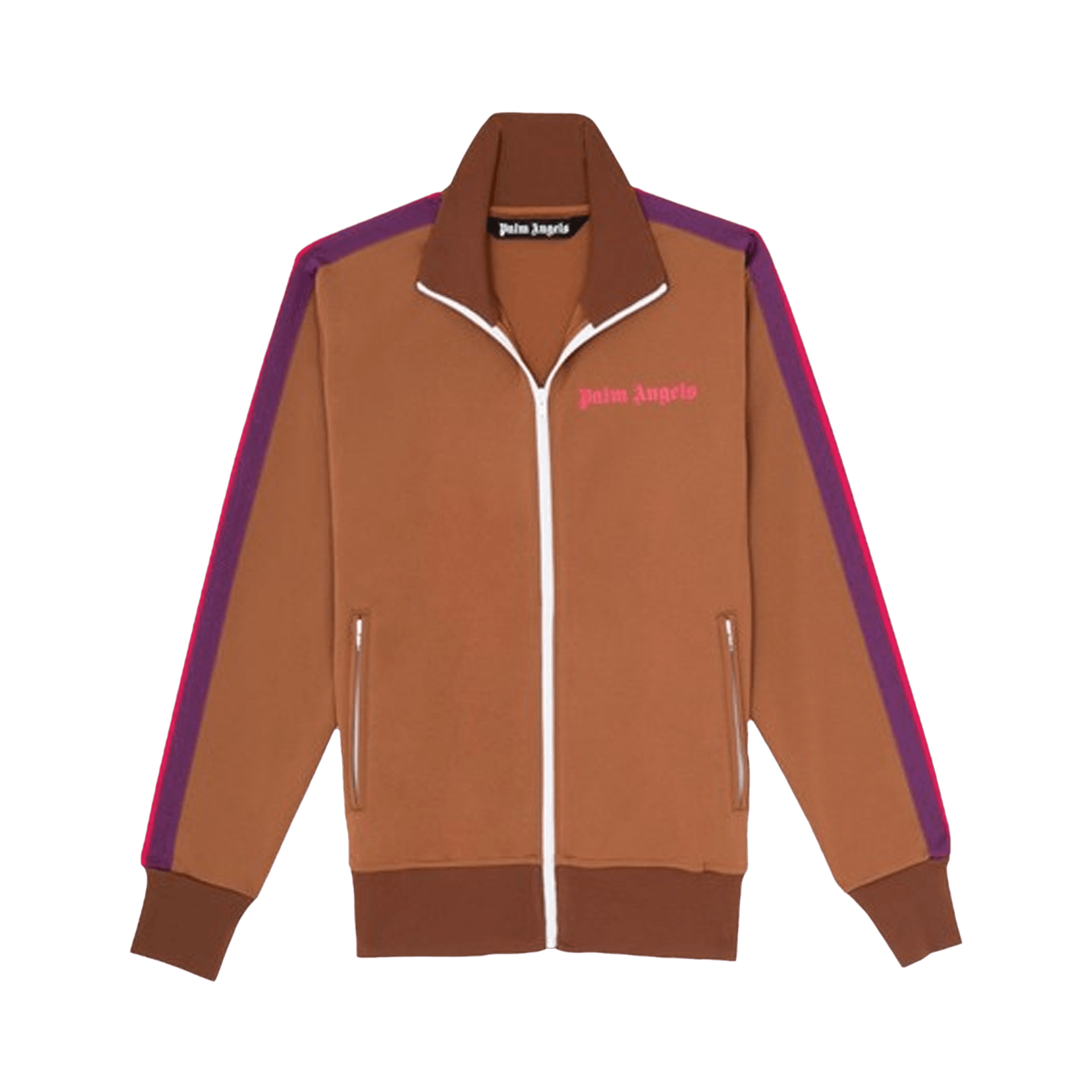 Palm Angels College Track Jacket 'Brown/Magenta'
