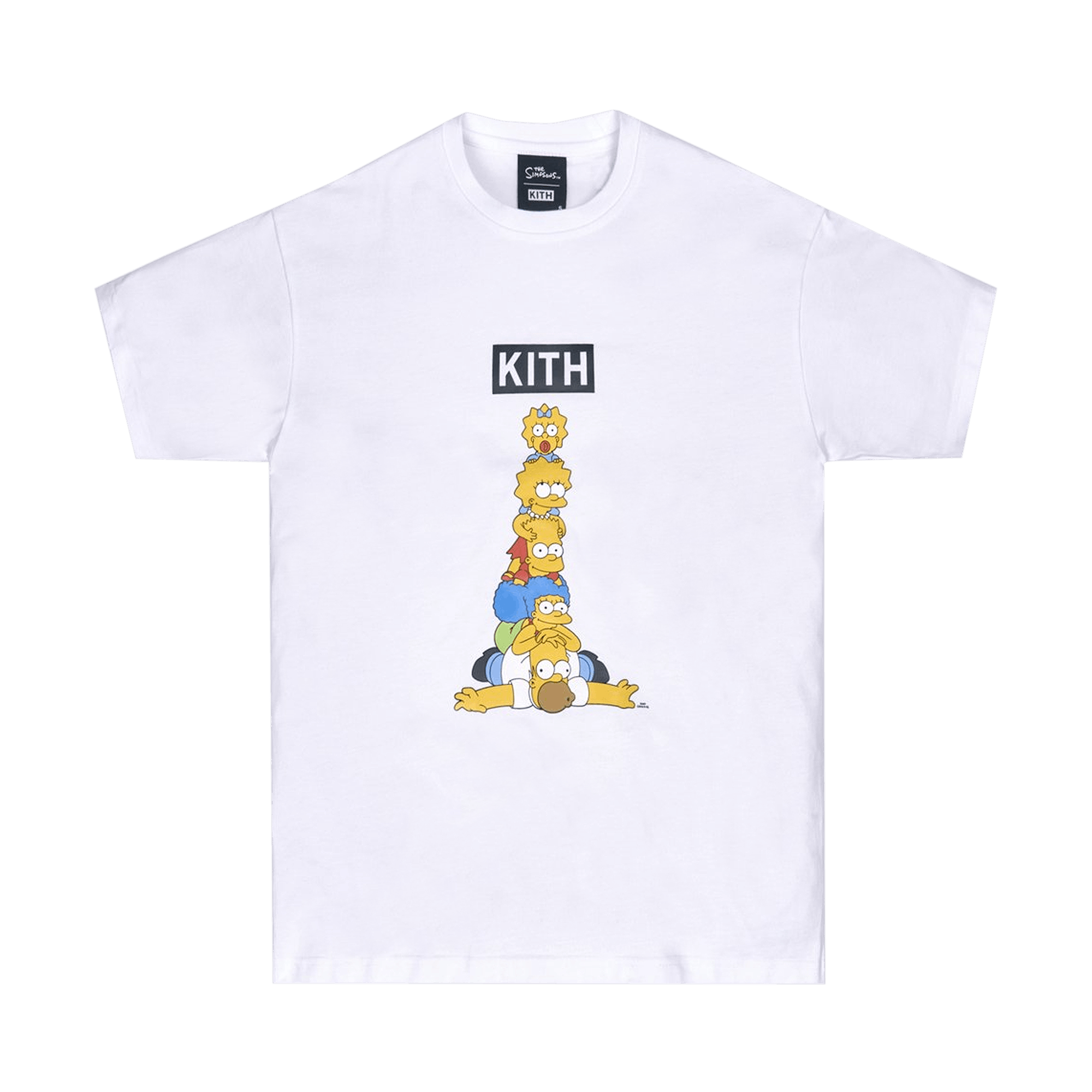 Kith For The Simpsons Family Stack Tee 'White'