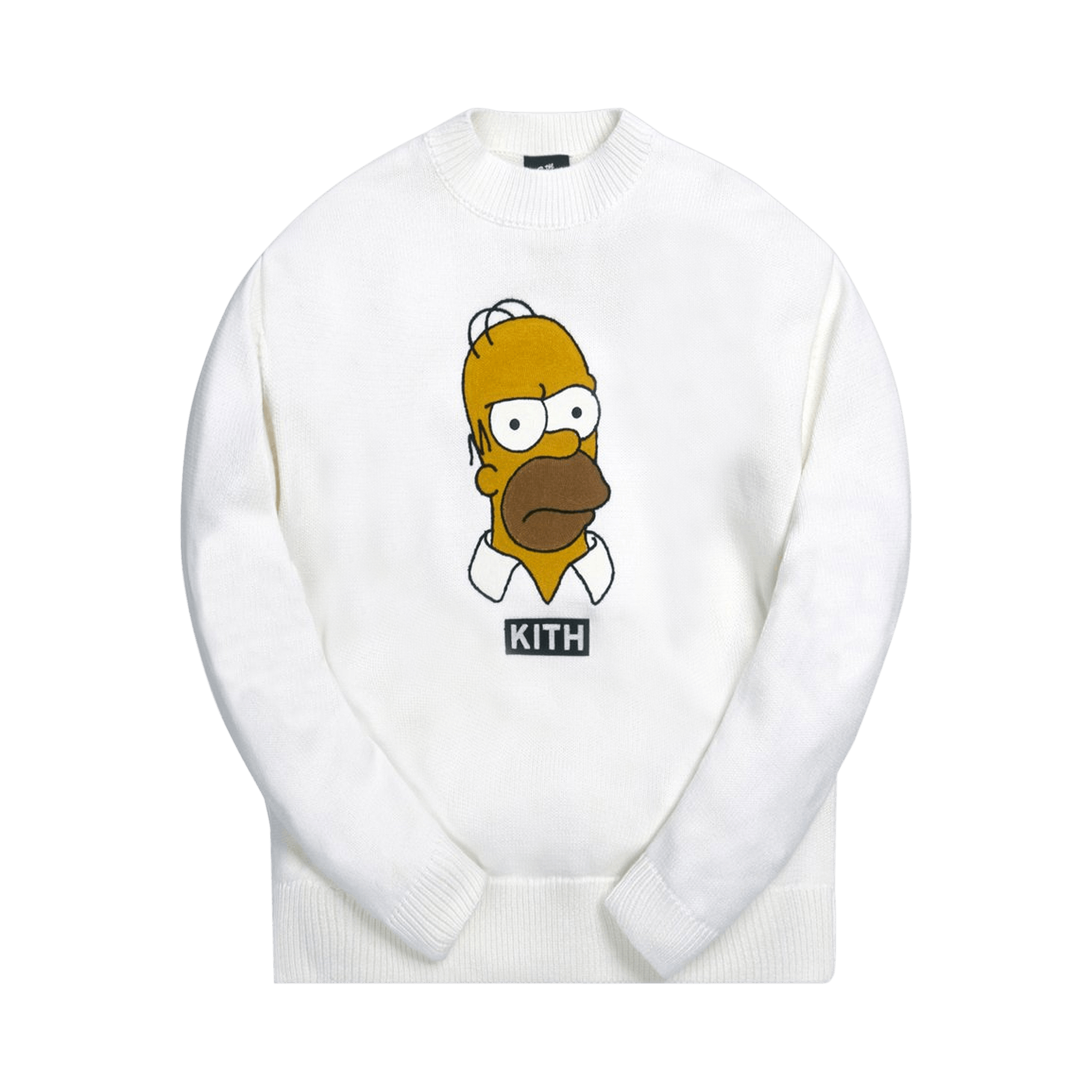 Kith For The Simpsons Homer Intarsia Sweater 'White'