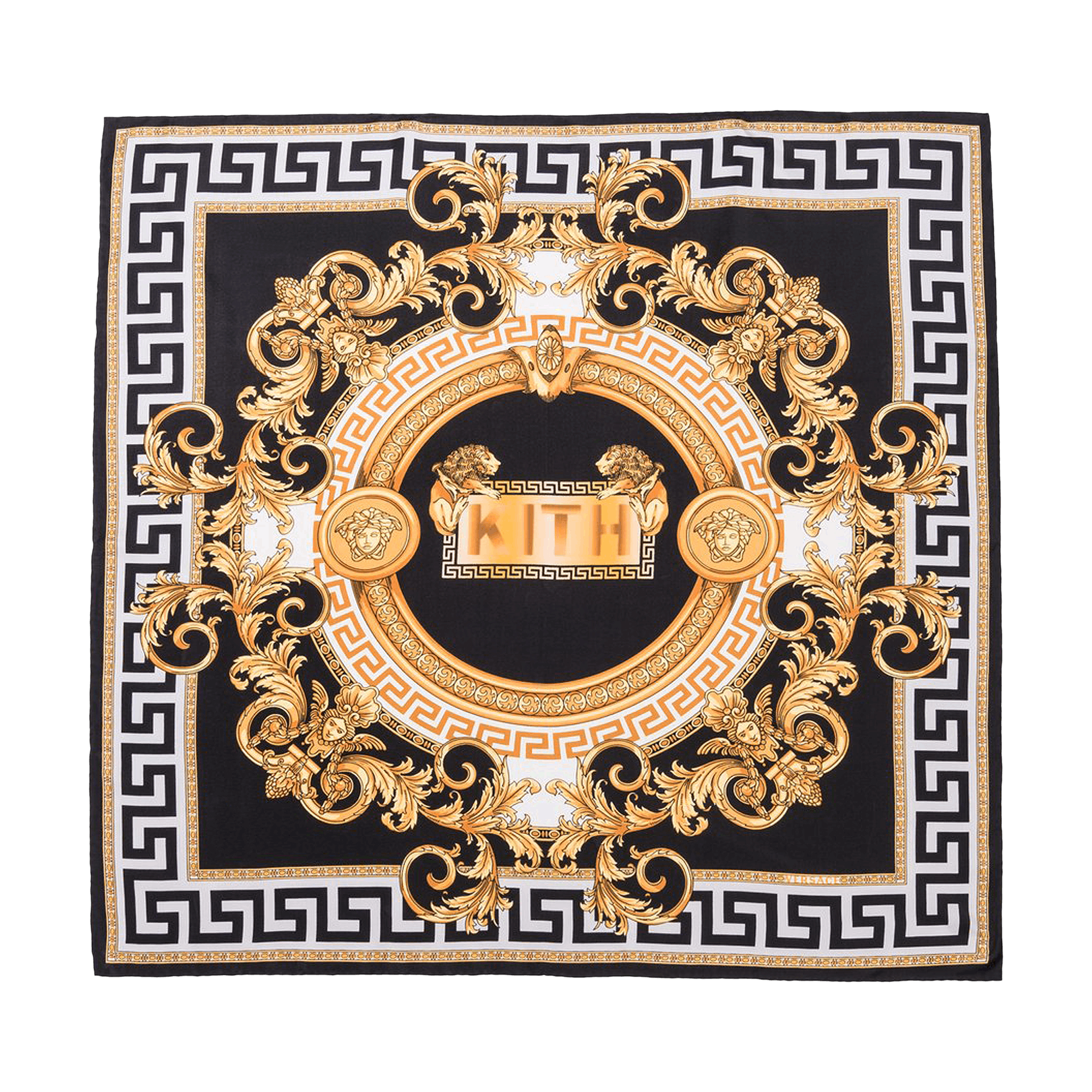 Kith x Versace Silk Scarf 'Black/Gold'