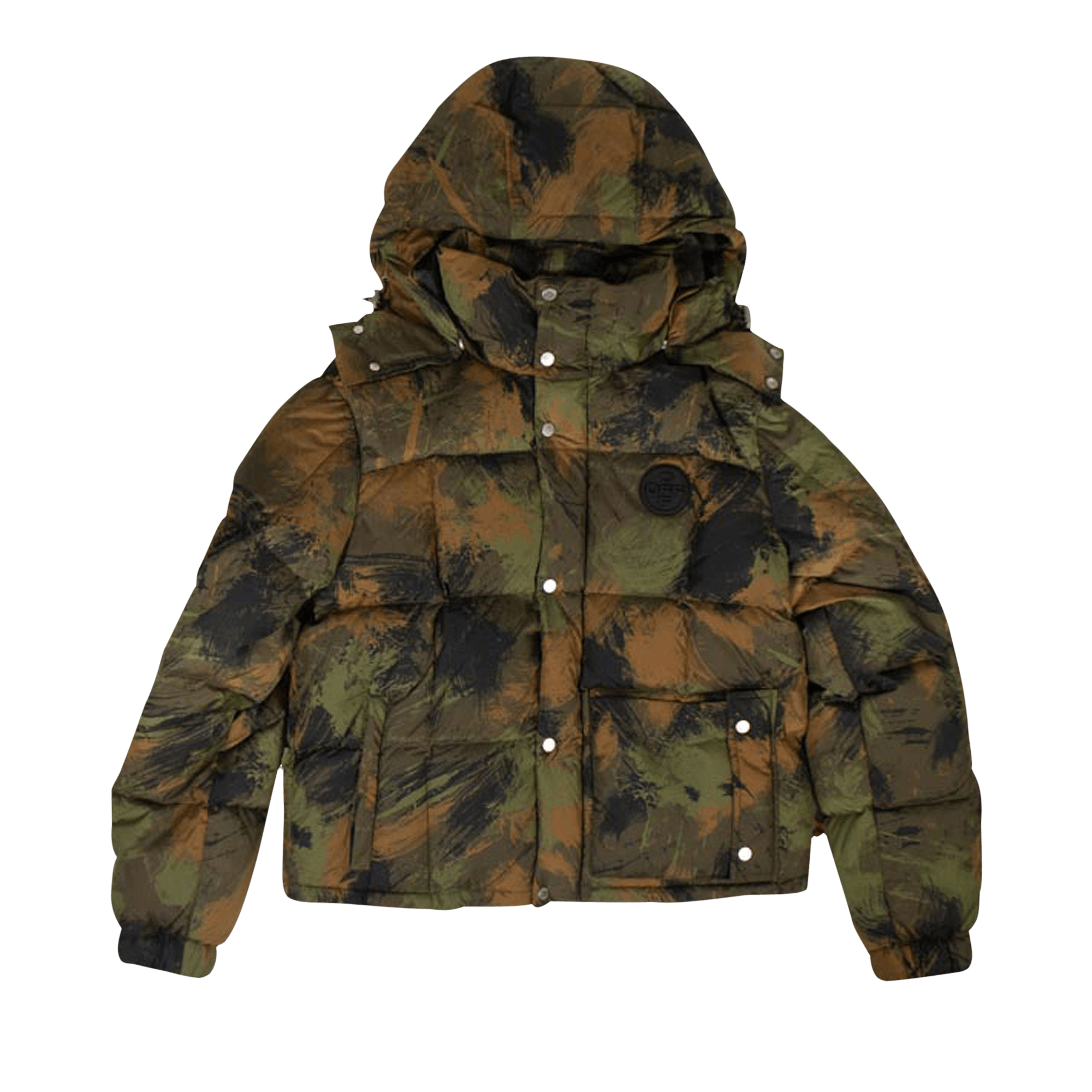 Off-White Camouflage Padded Jacket 'Green'