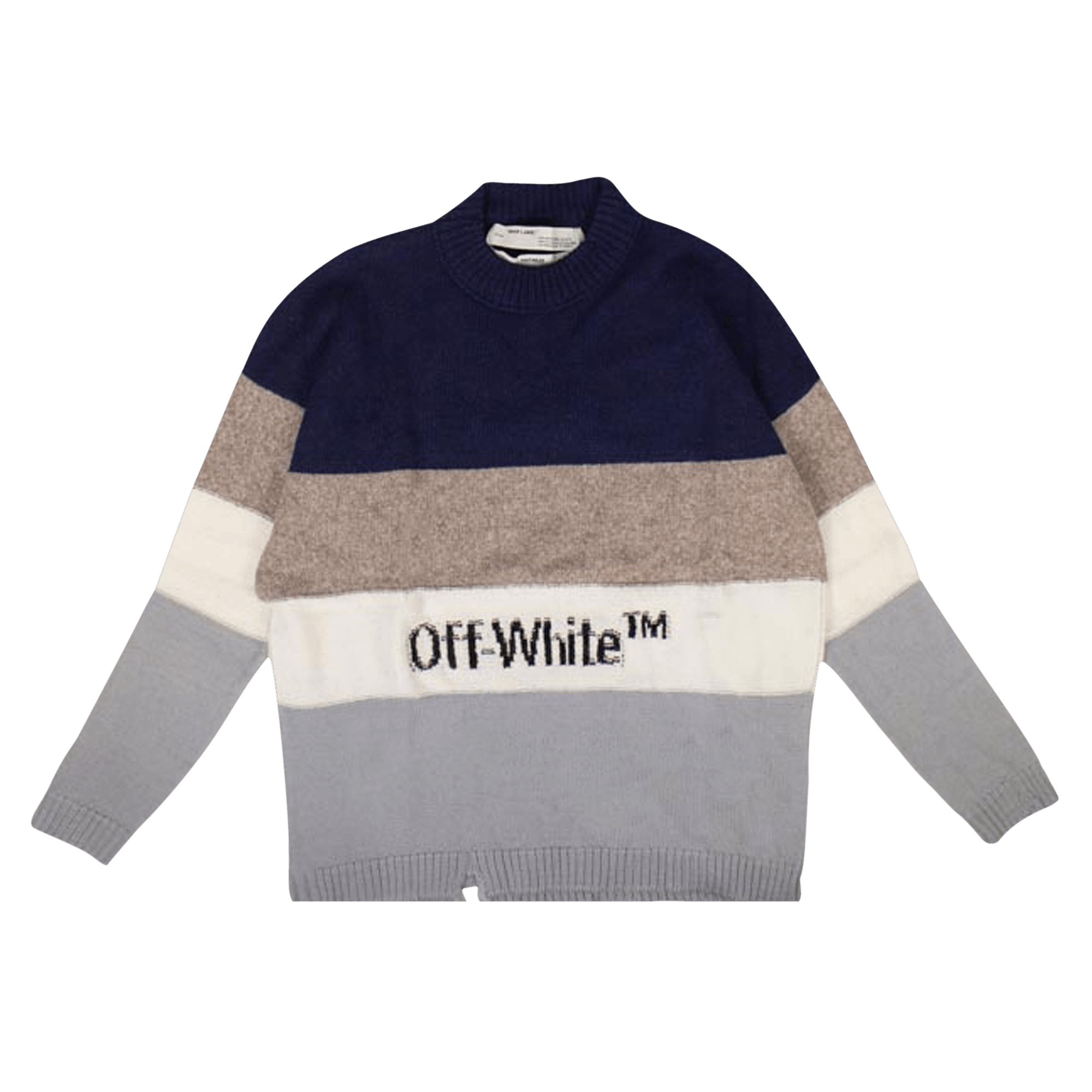 Off-White Wool Striped Sweater 'Multicolor'