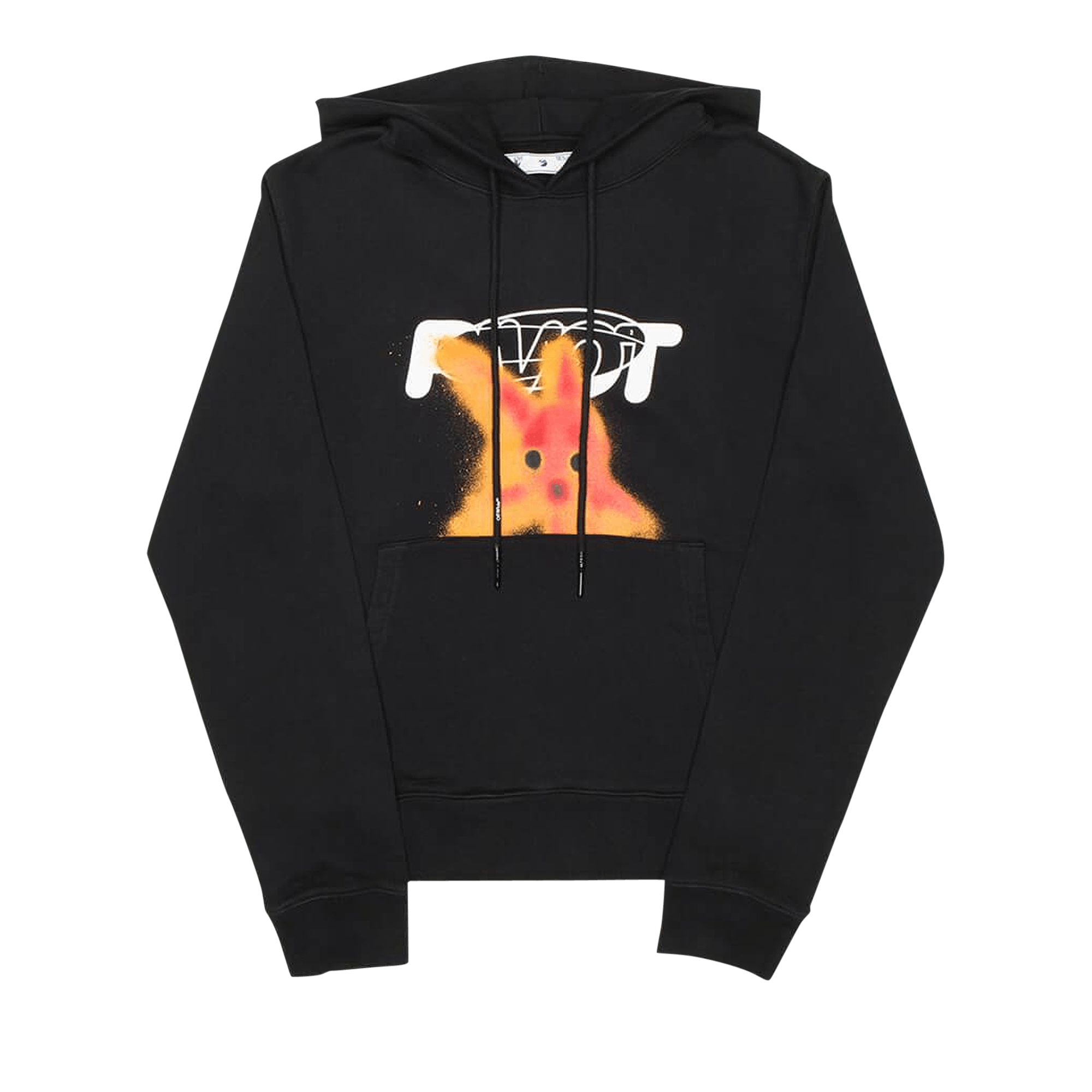 Off-White Cross Box Logo Hooded Sweatshirt 'Black/Red'