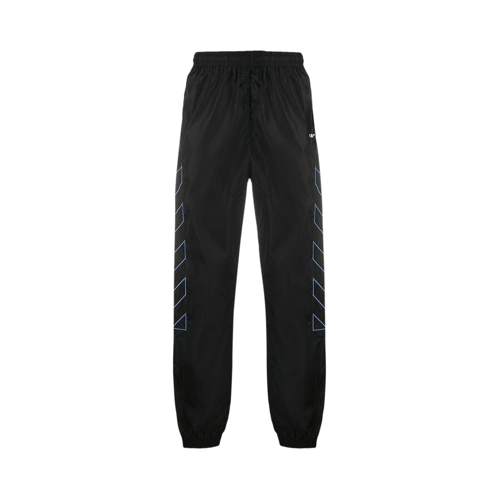 Off-White Diag Nylon Trackpant 'Black/Light Blue'