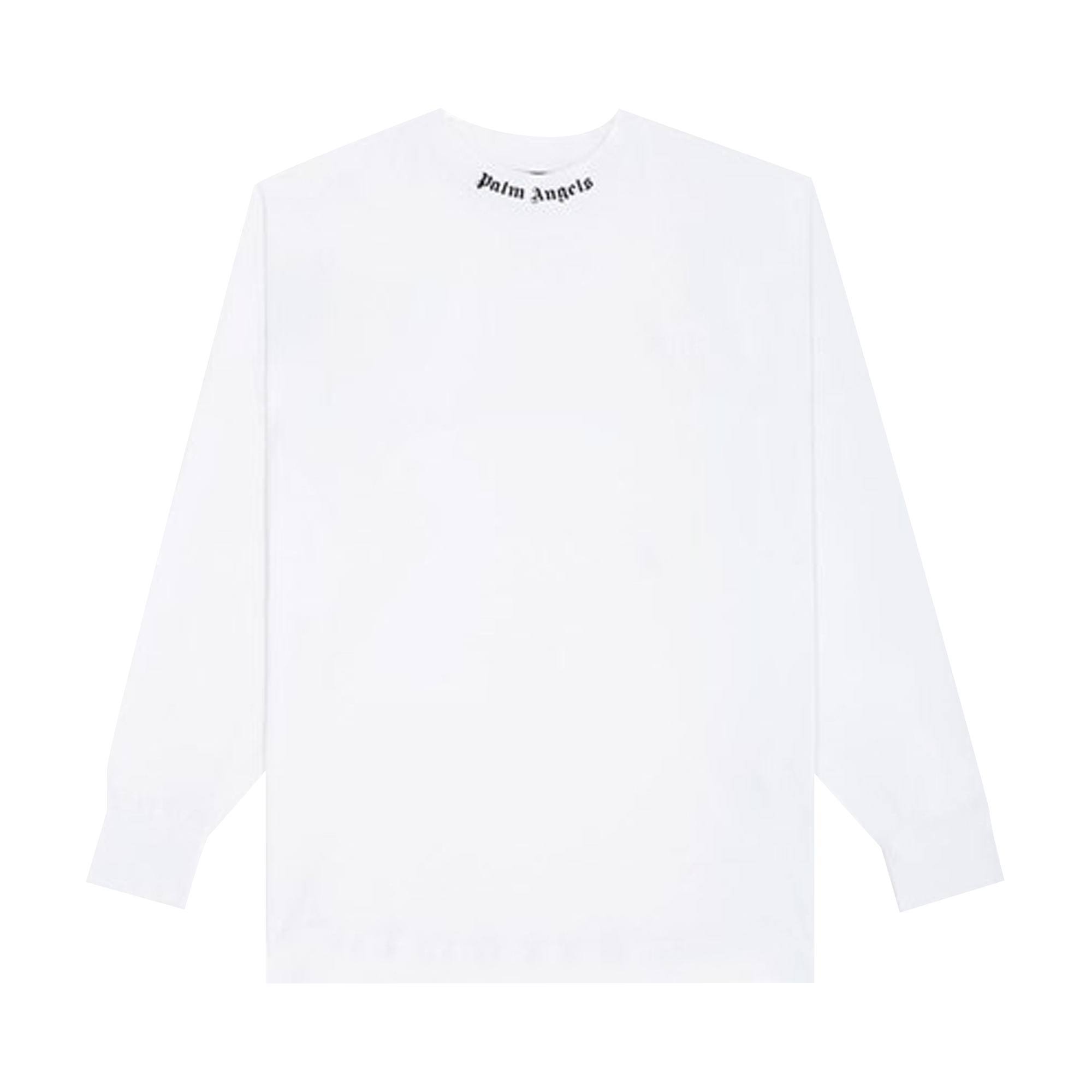 Palm Angels Classic Logo Over Long-Sleeve Tee 'White/Black'