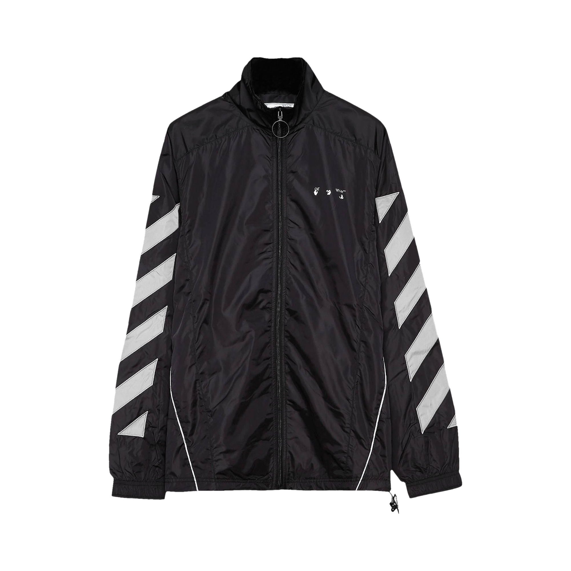 Off-White Diag Nylon Tracktop 'Black/Limestone'