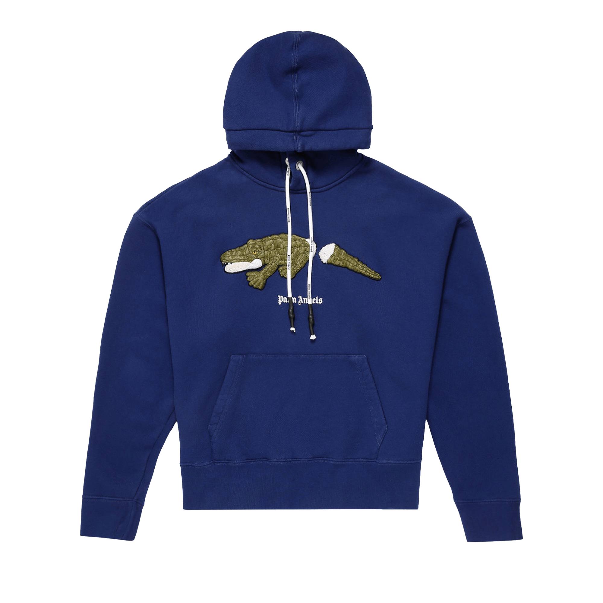 Palm Angels Croco Hoodie 'Navy Blue/Green'