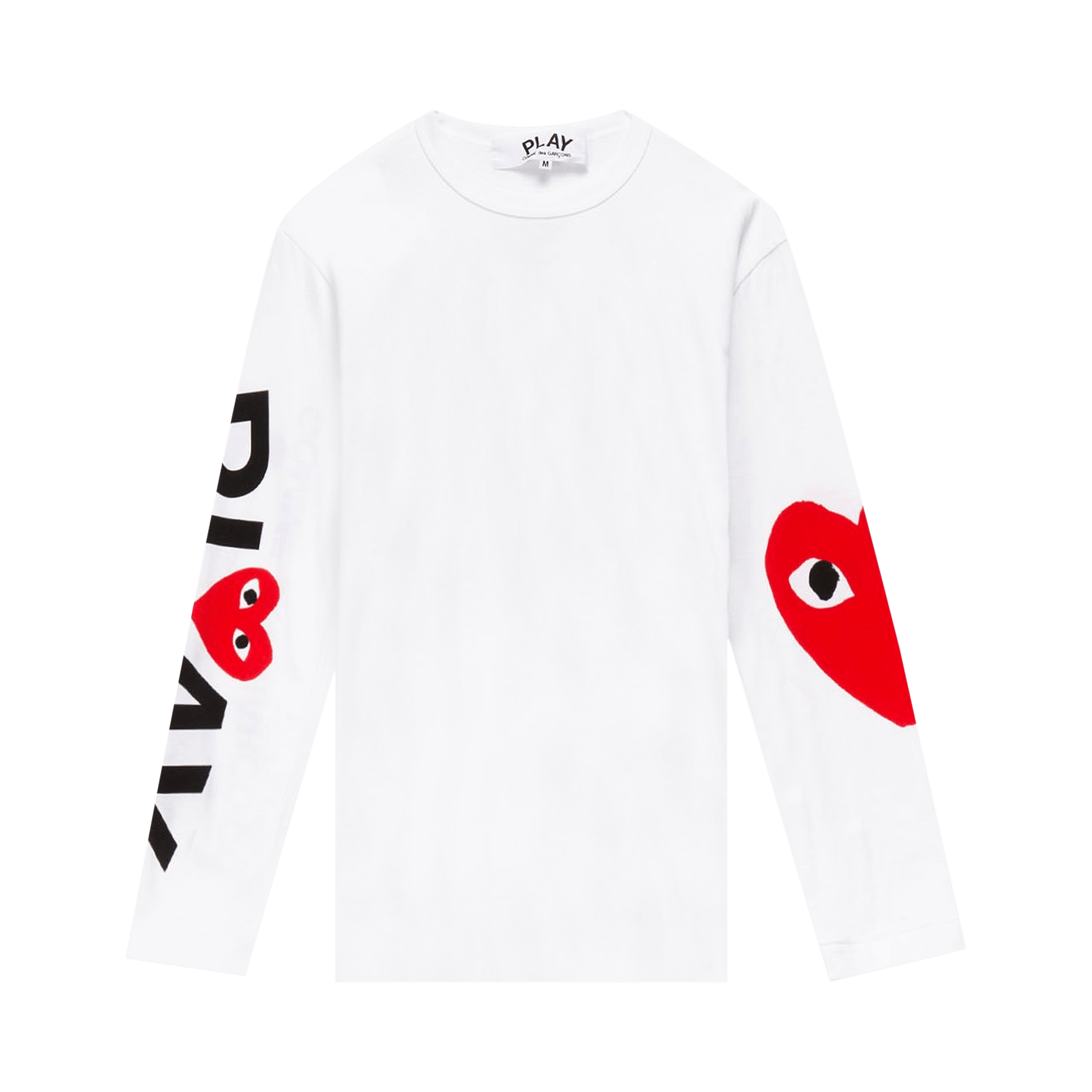 Comme des Garçons PLAY Logo Long-Sleeve T-Shirt 'White'