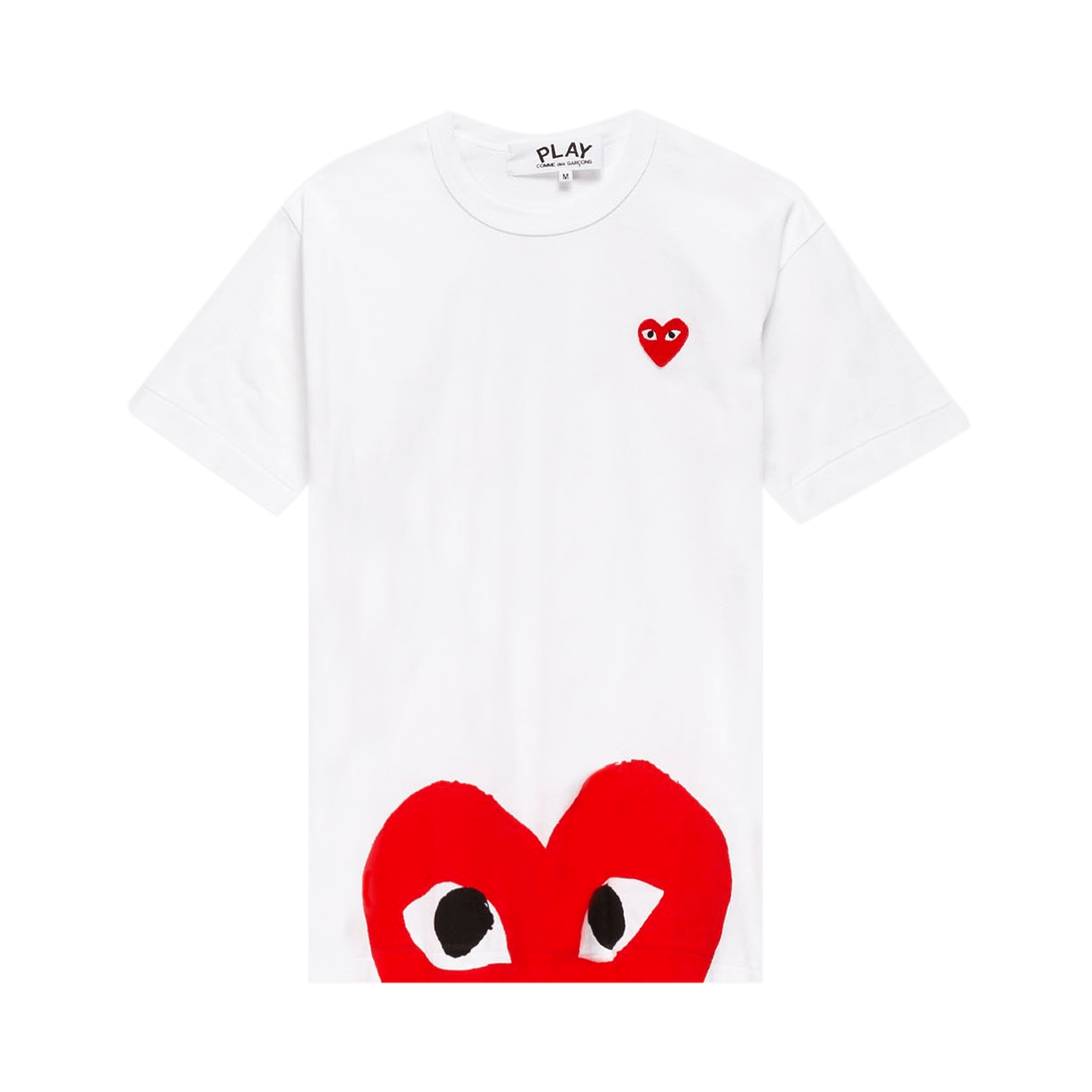 Comme des Garçons PLAY Half Heart Tee 'White'