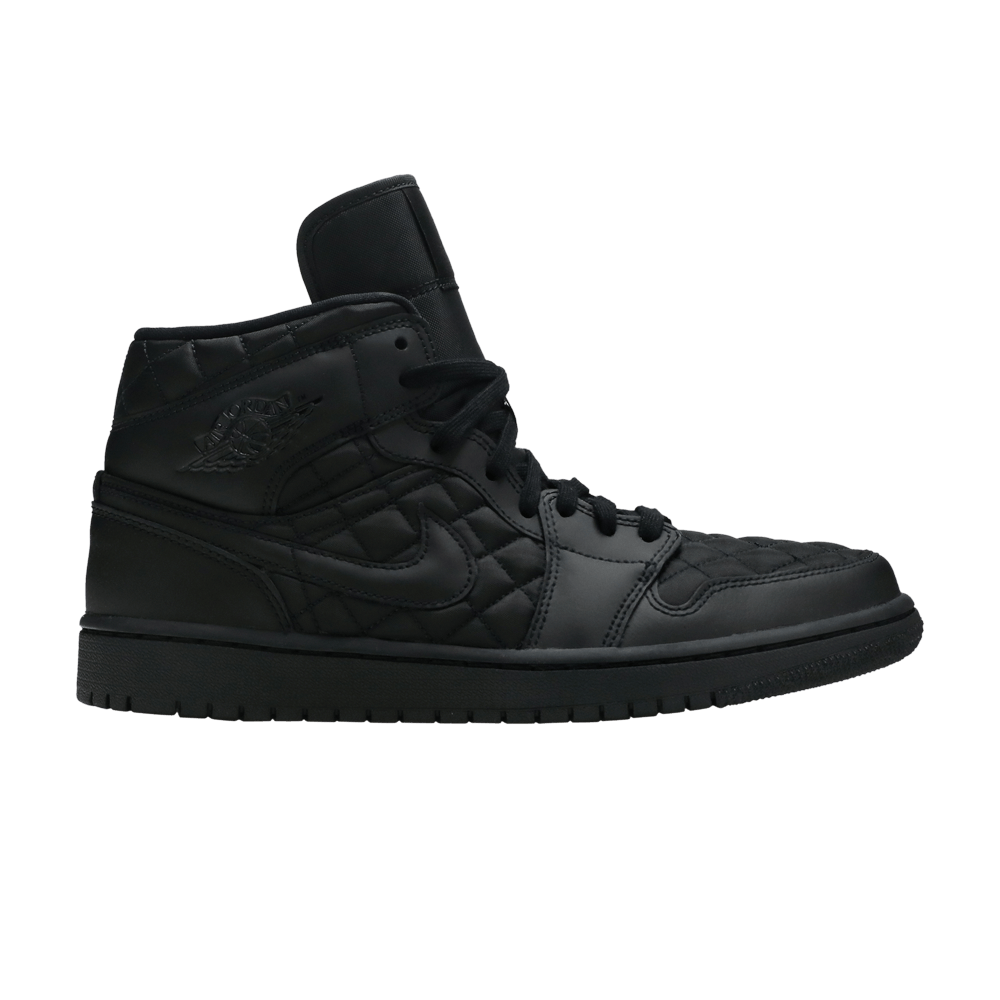 Wmns Air Jordan 1 Mid SE 'Black Quilted'