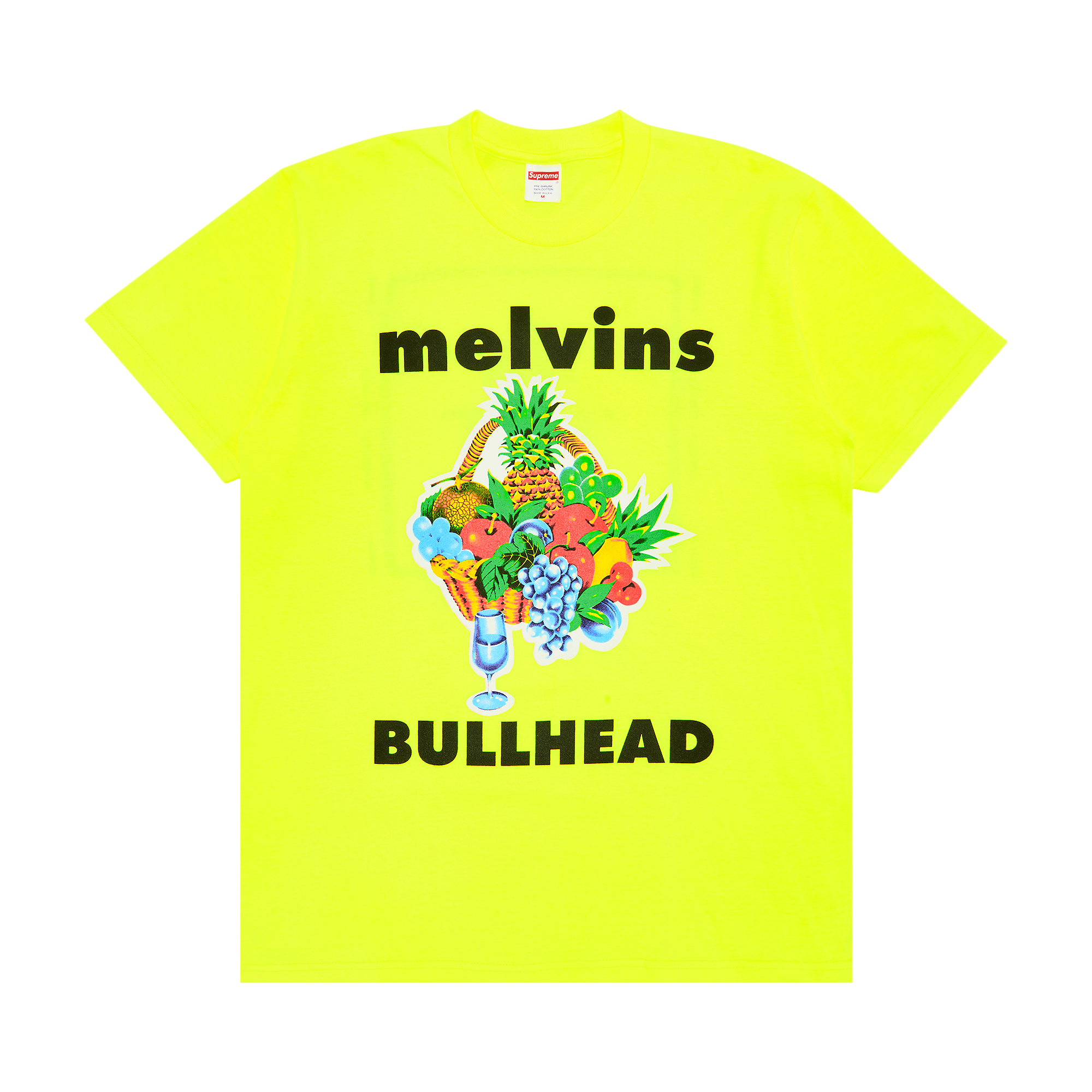 Supreme x Melvins Bullhead Tee 'Fluorescent Yellow'