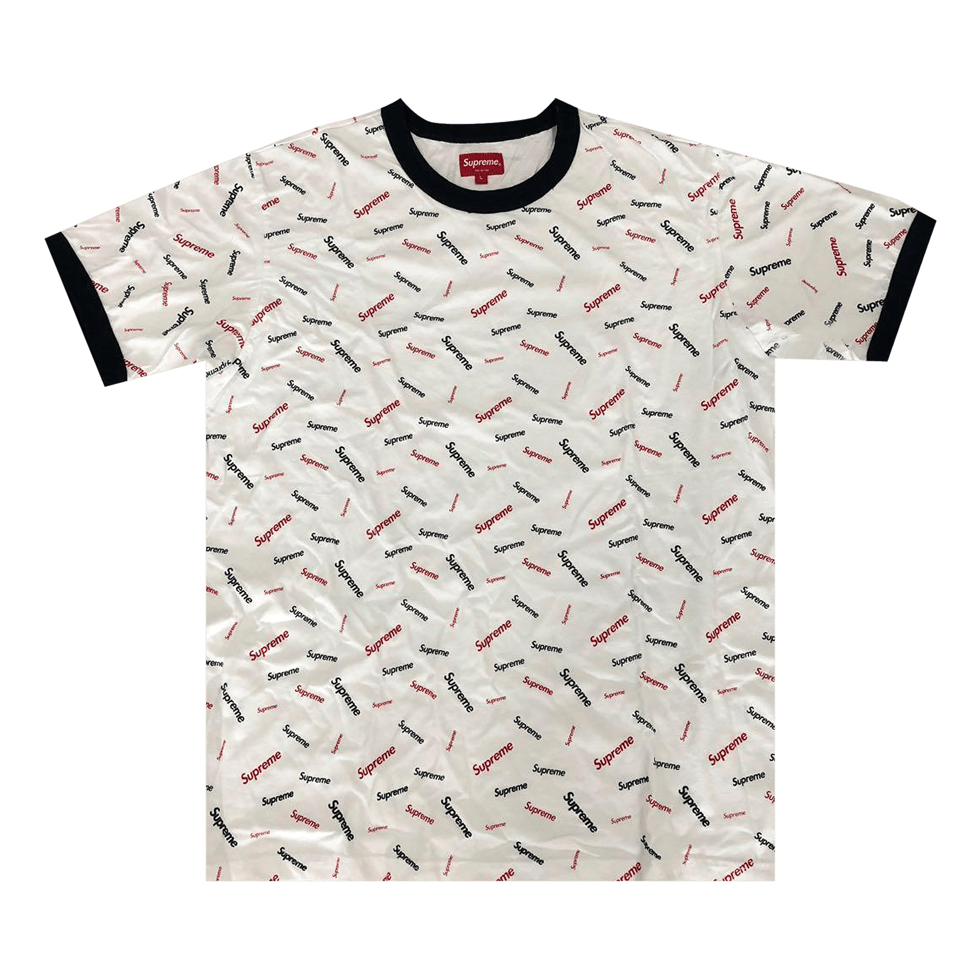 Supreme Scatter Ringer Tee 'White'