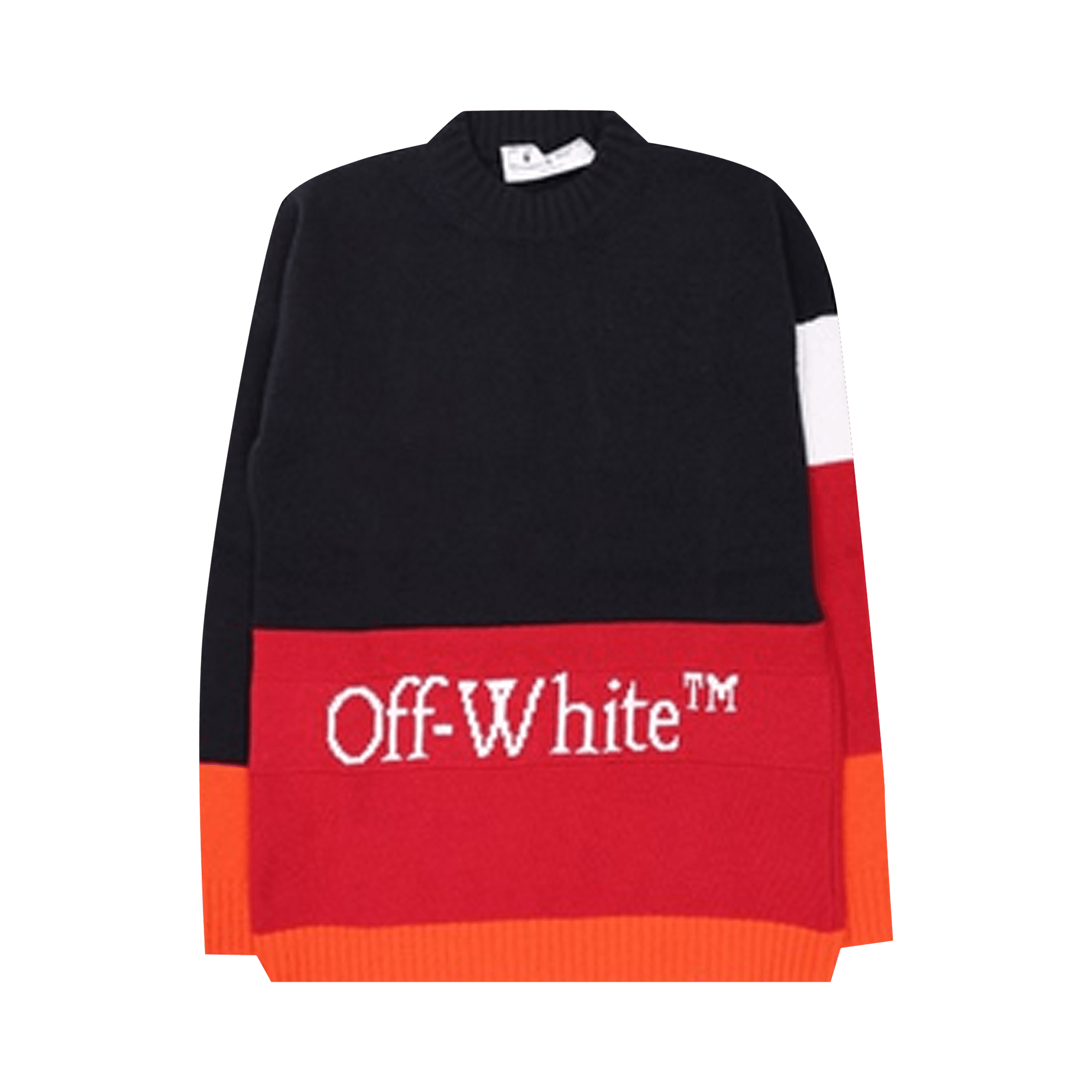 Off-White Color Block Off Crewneck 'Blue/Red'