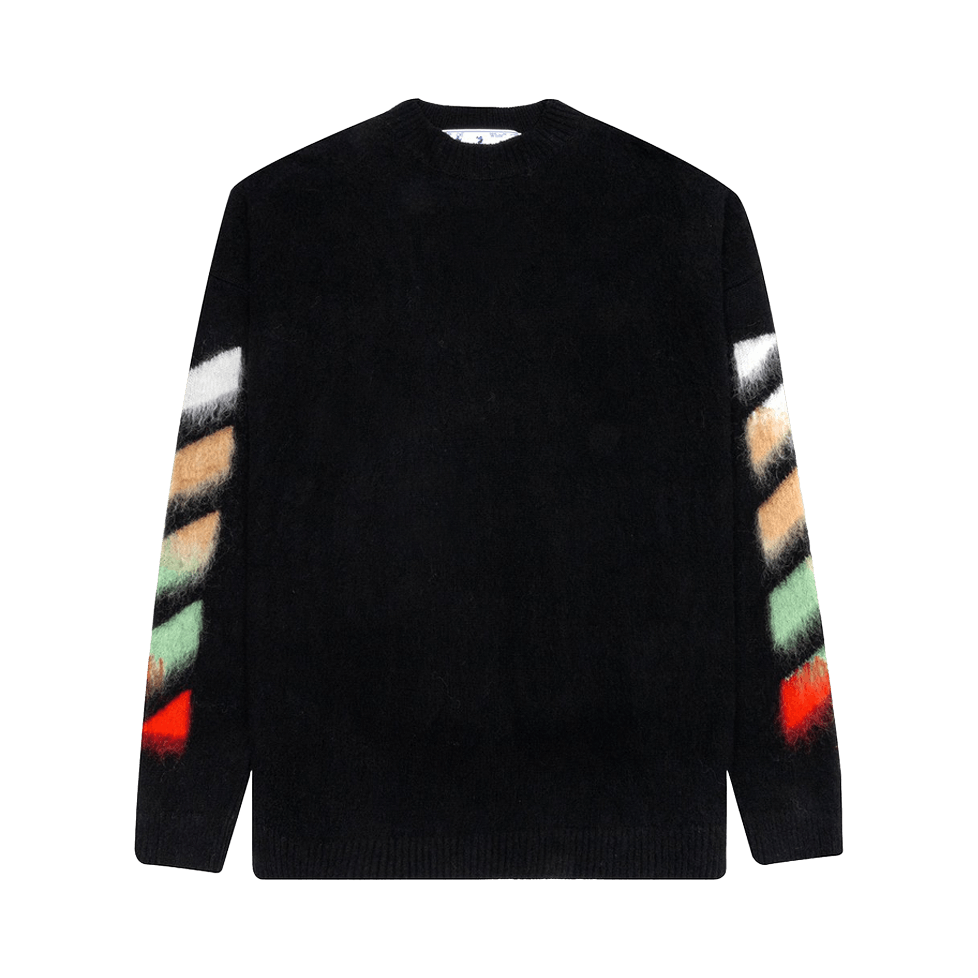 Off-White Brushed Wool Sweater 'Black Multicolor'
