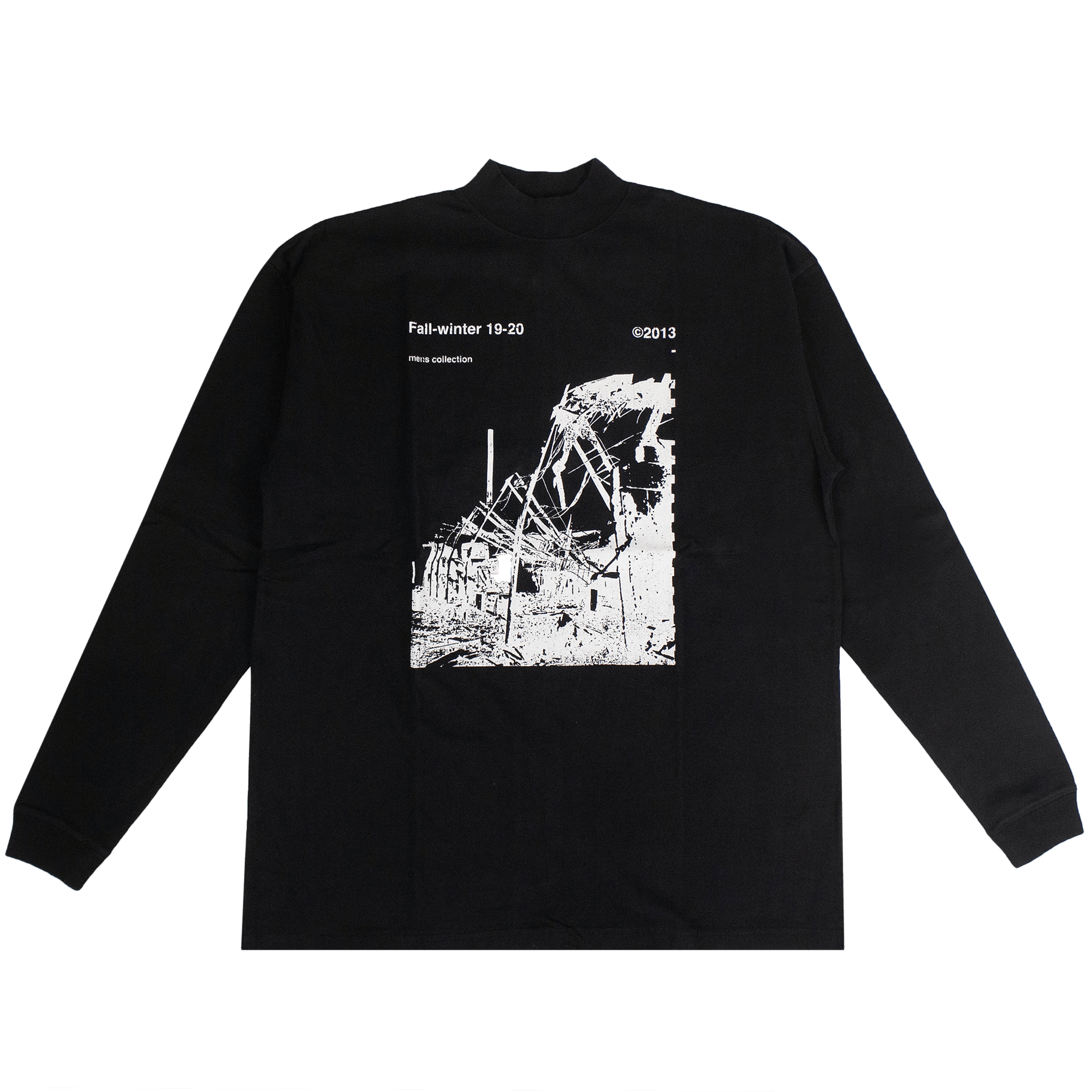 Off-White Factory Mock Neck T-Shirt 'Black'