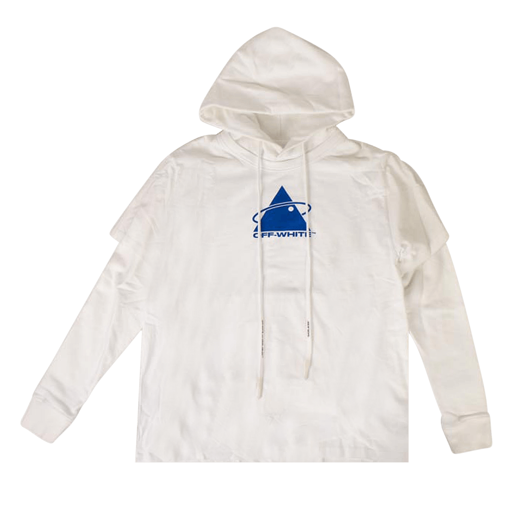 Off-White Triangle Double Sleeve Hooded Sweatshirt 'White'