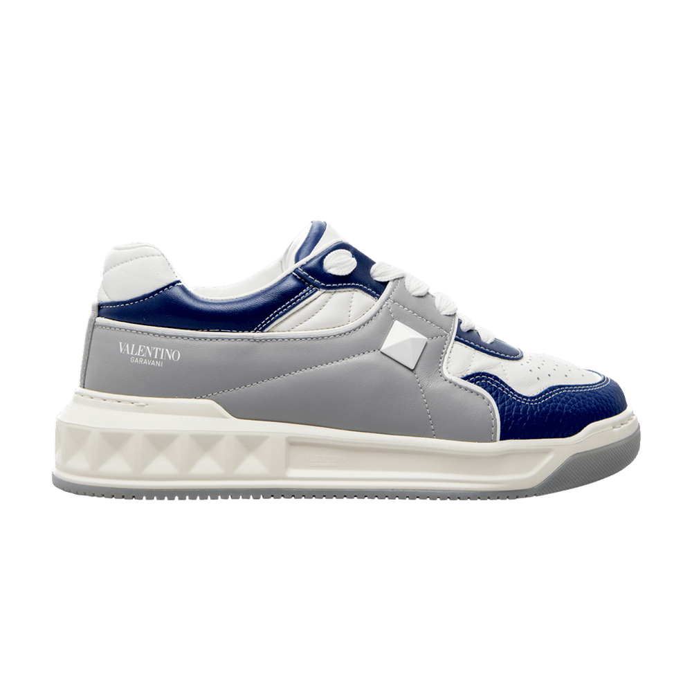 Valentino One Stud Low 'White Grey Blue'