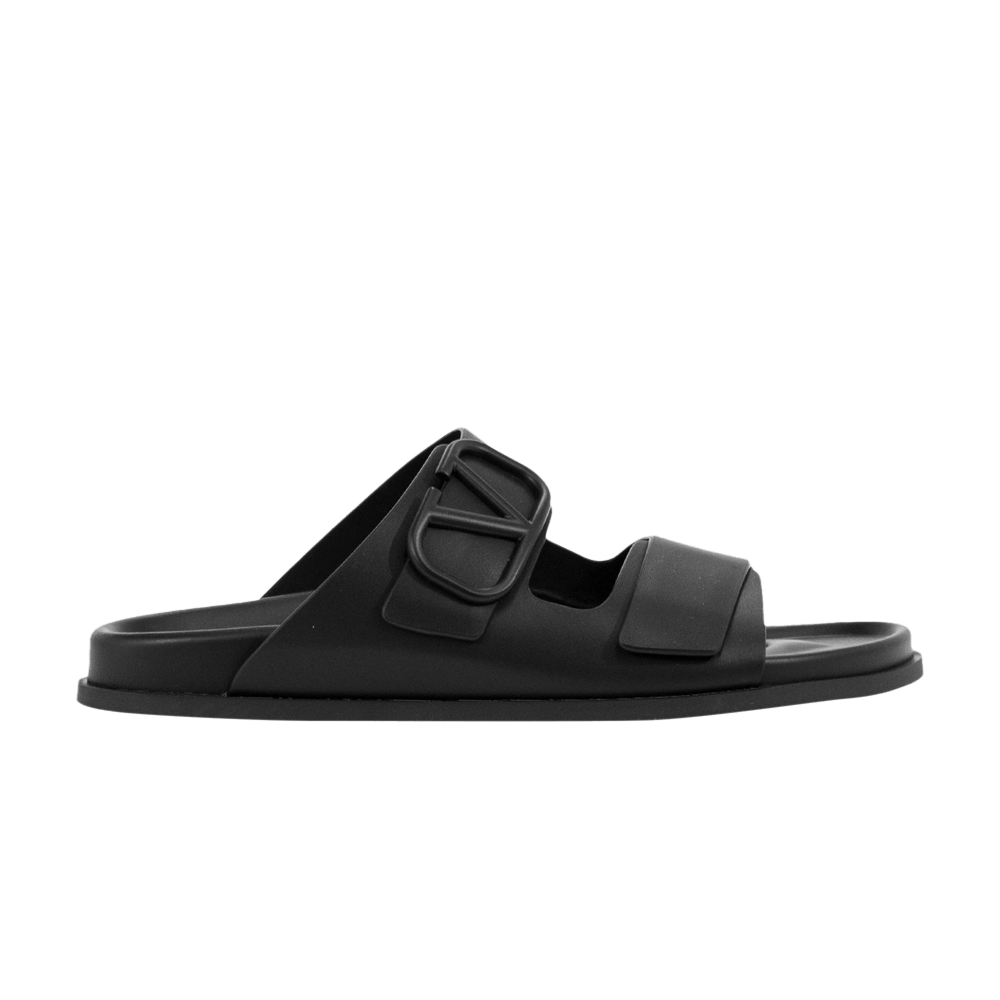 Valentino Double Strap Sandal 'Black VLogo Signature'
