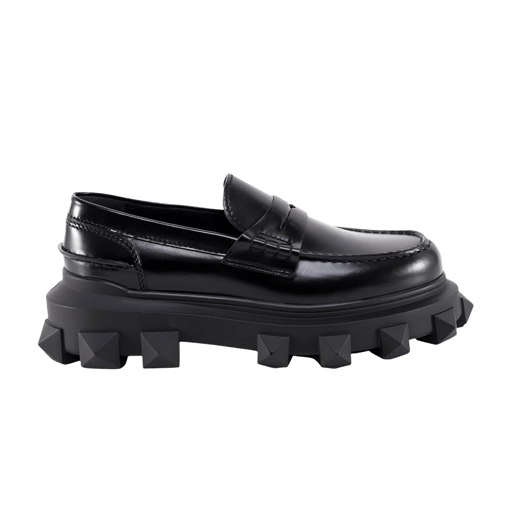 Valentino Trackstud Loafer 'Black'