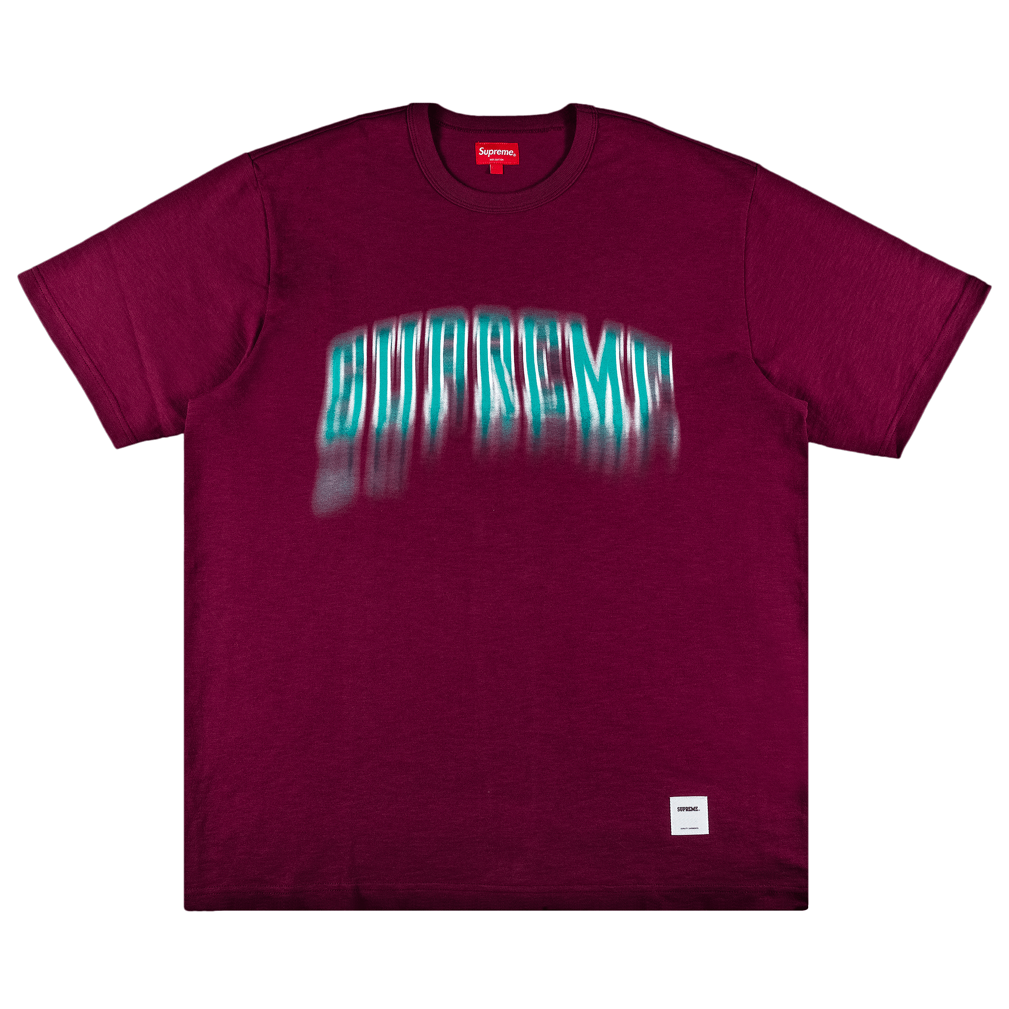 Supreme Blurred Arc Short-Sleeve Top 'Plum'