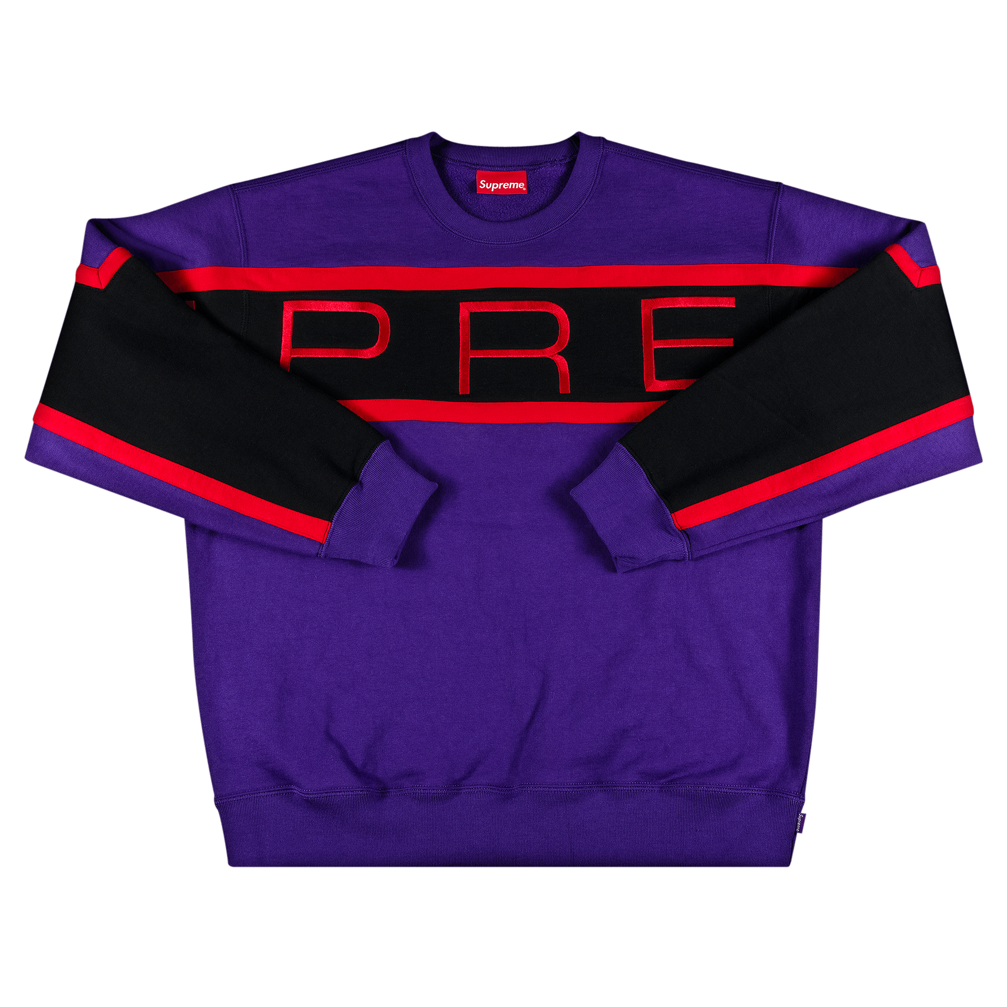 Supreme Paneled Crewneck 'Purple'