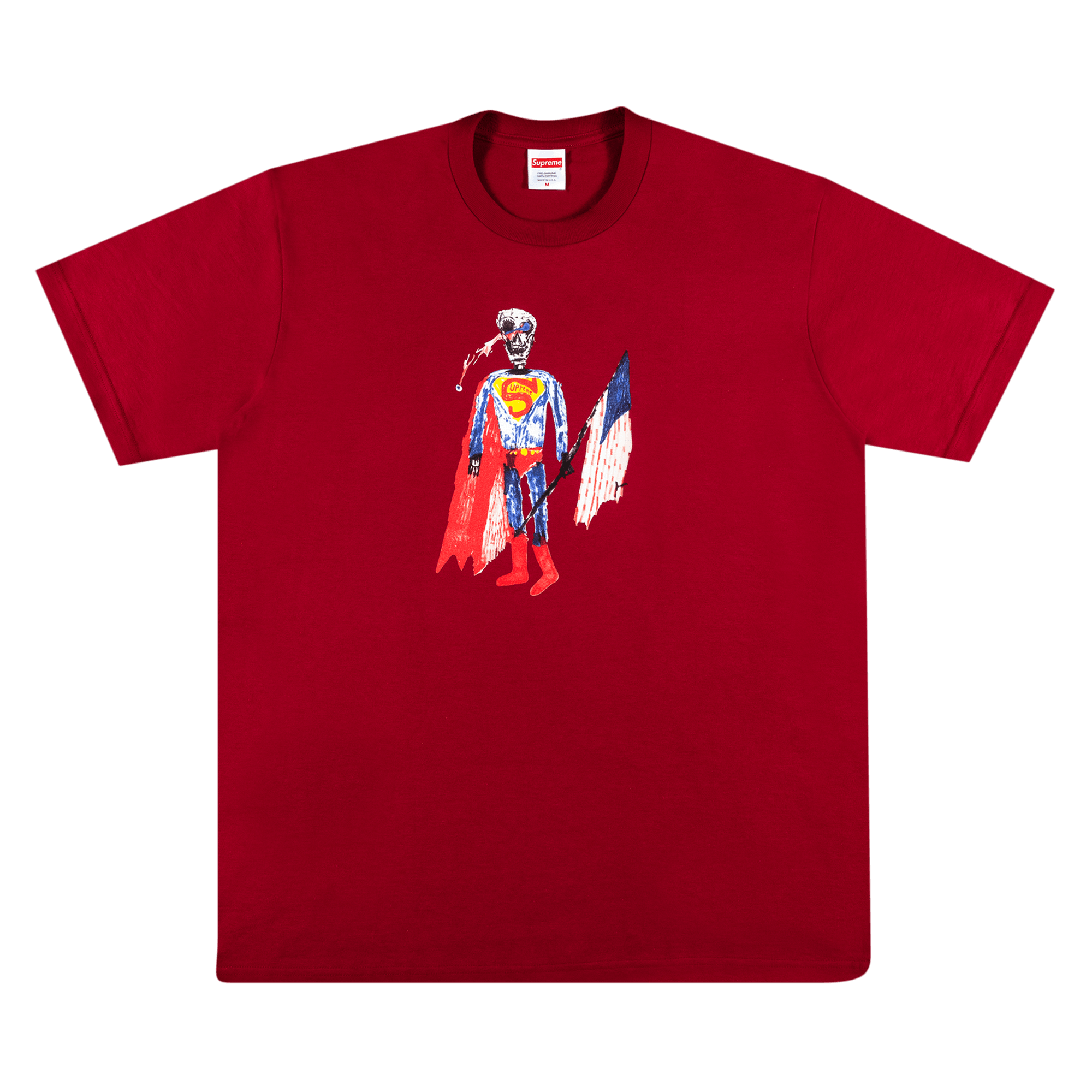 Supreme Skeleton Tee 'Cardinal'