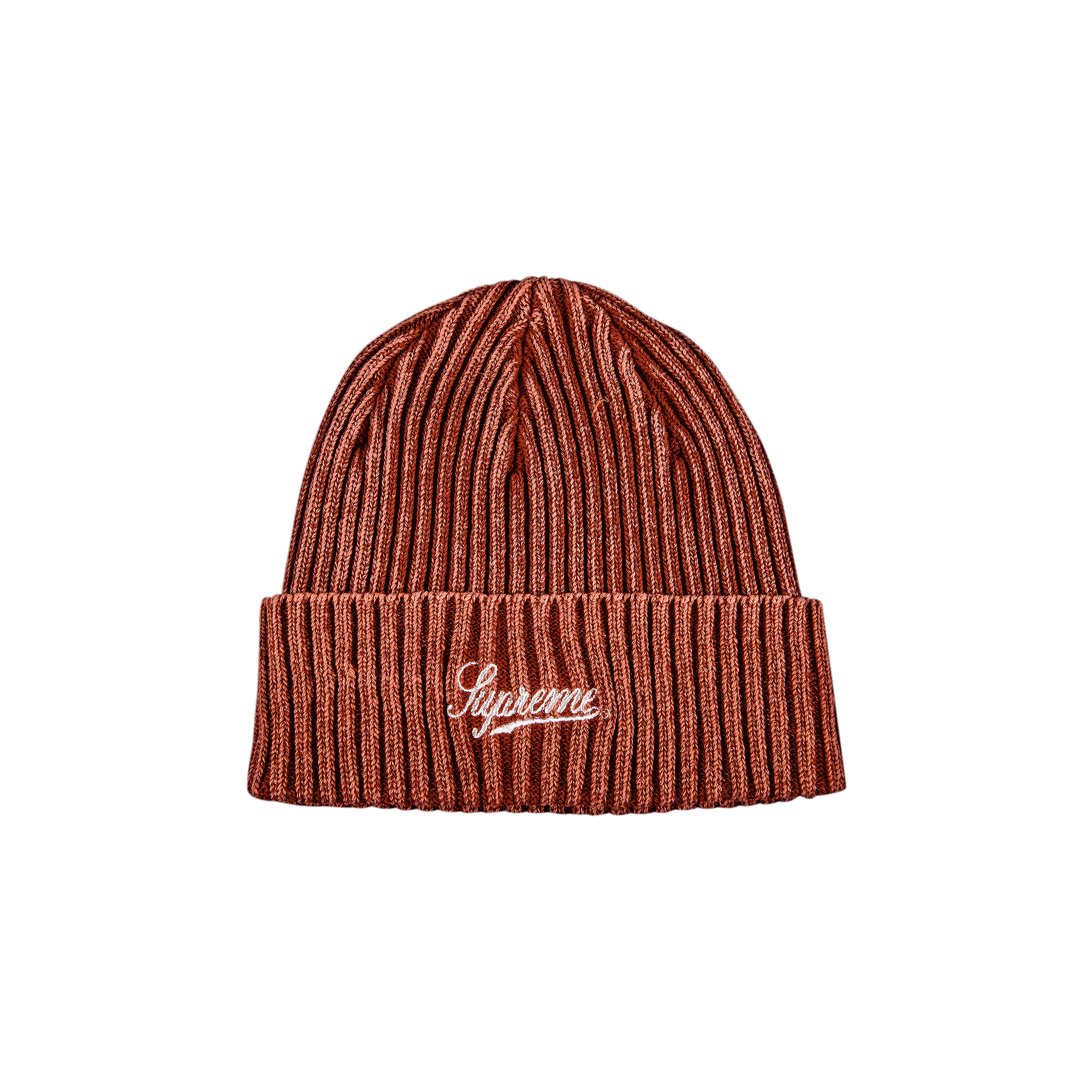 Supreme Bleached Rib Beanie 'Burnt Orange'
