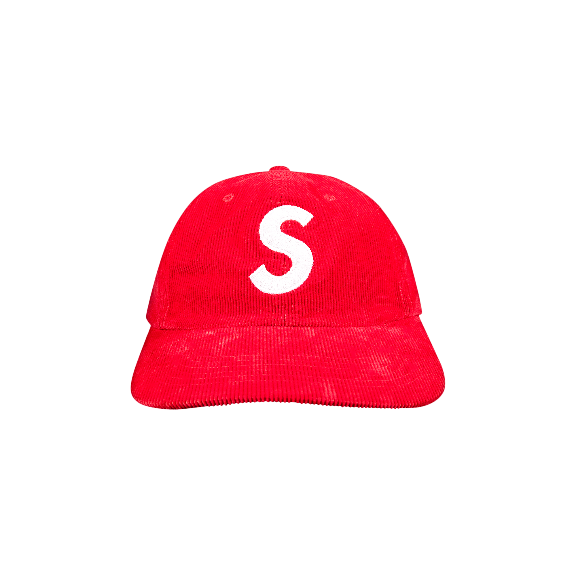 Supreme Fine Wale Corduroy S Logo 6-Panel 'Red'