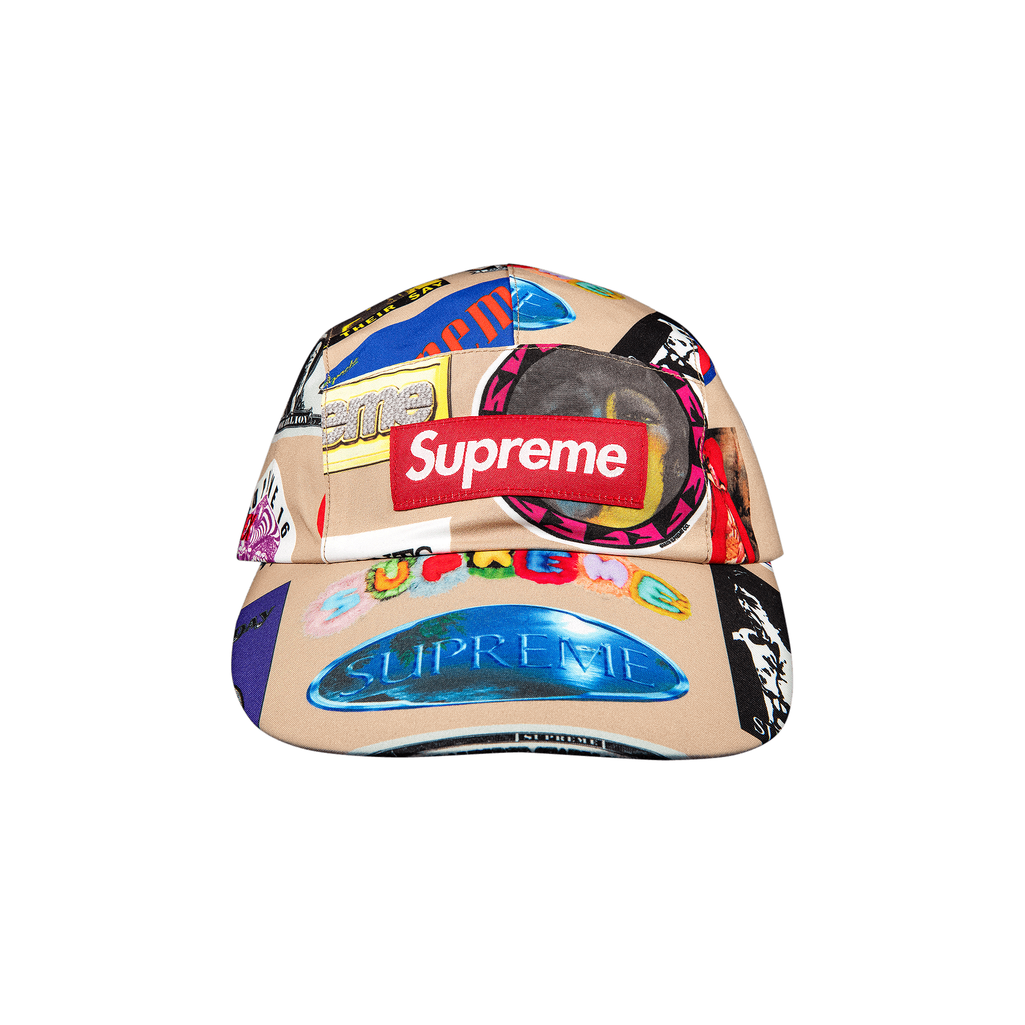 Supreme GORE-TEX Long Bill Camp Cap 'Tan Stickers'