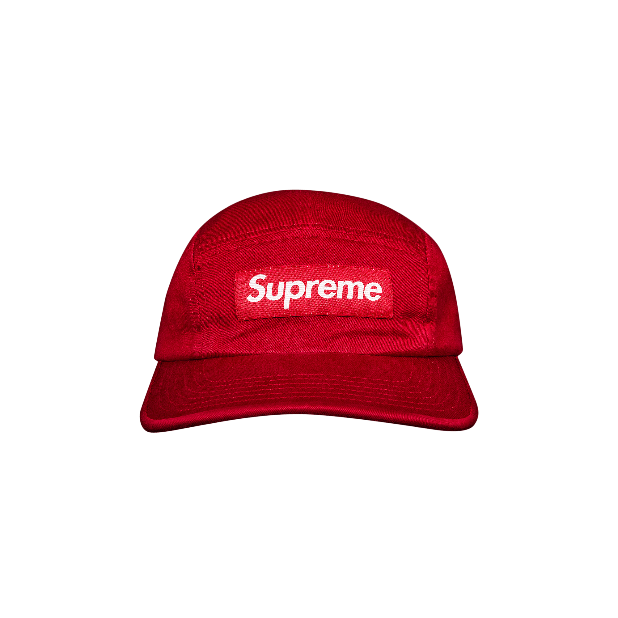Supreme Washed Chino Twill Camp Cap 'Red'