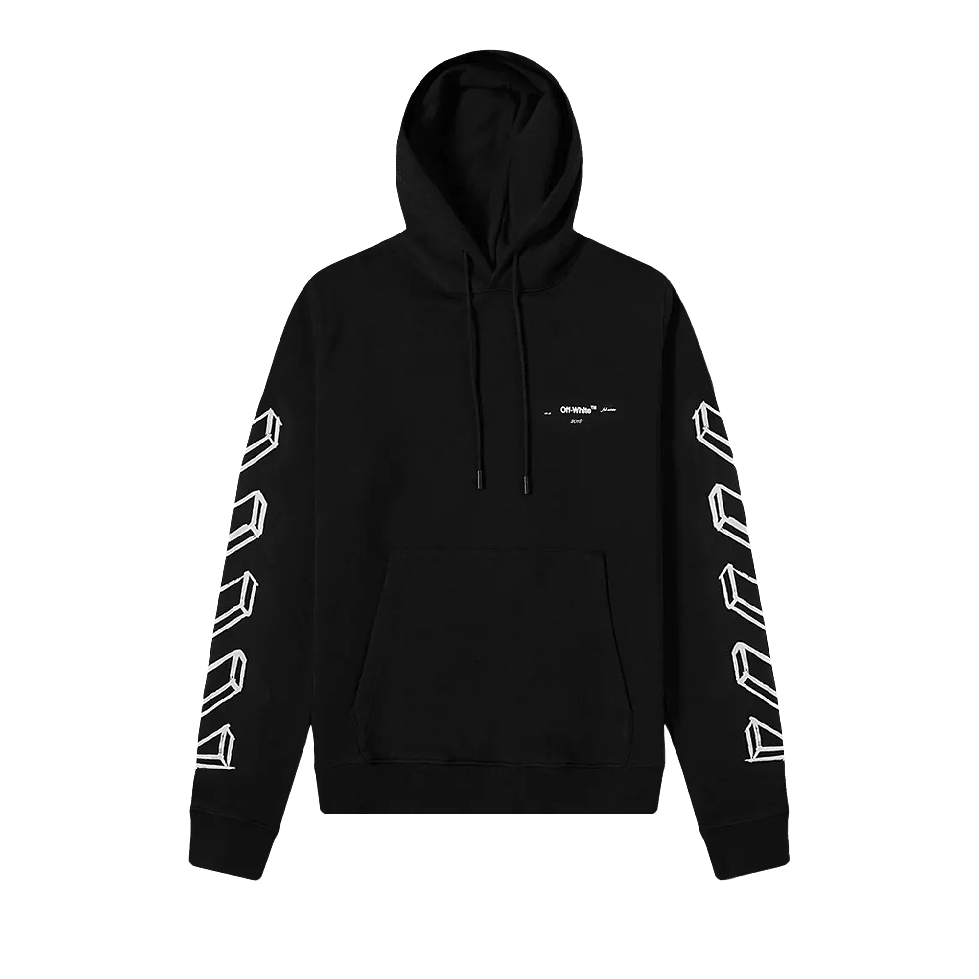 Off-White Diagonal Marker Arrows Hoodie 'Black'