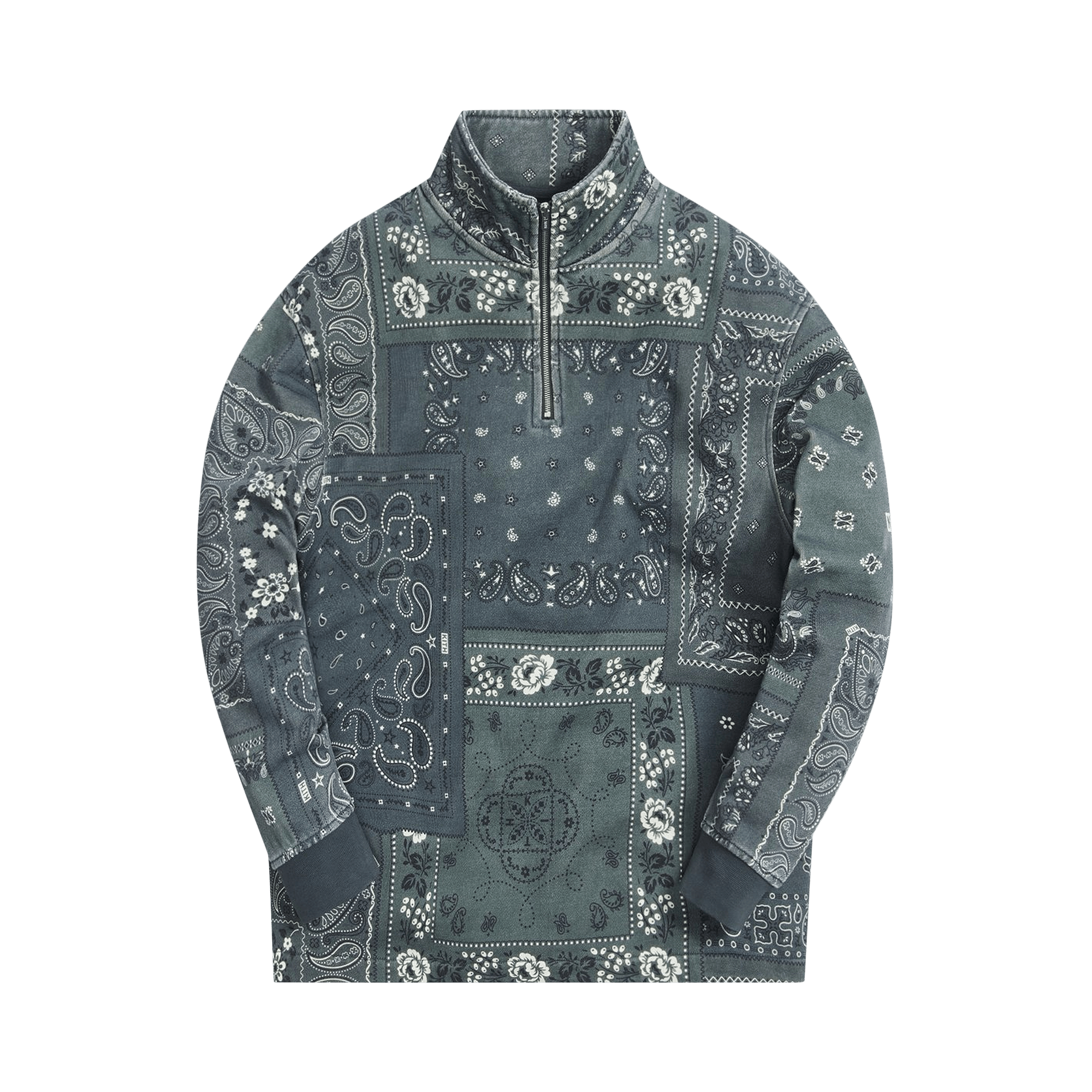 Kith Deconstructed Bandana Quarter Zip 'Stadium'