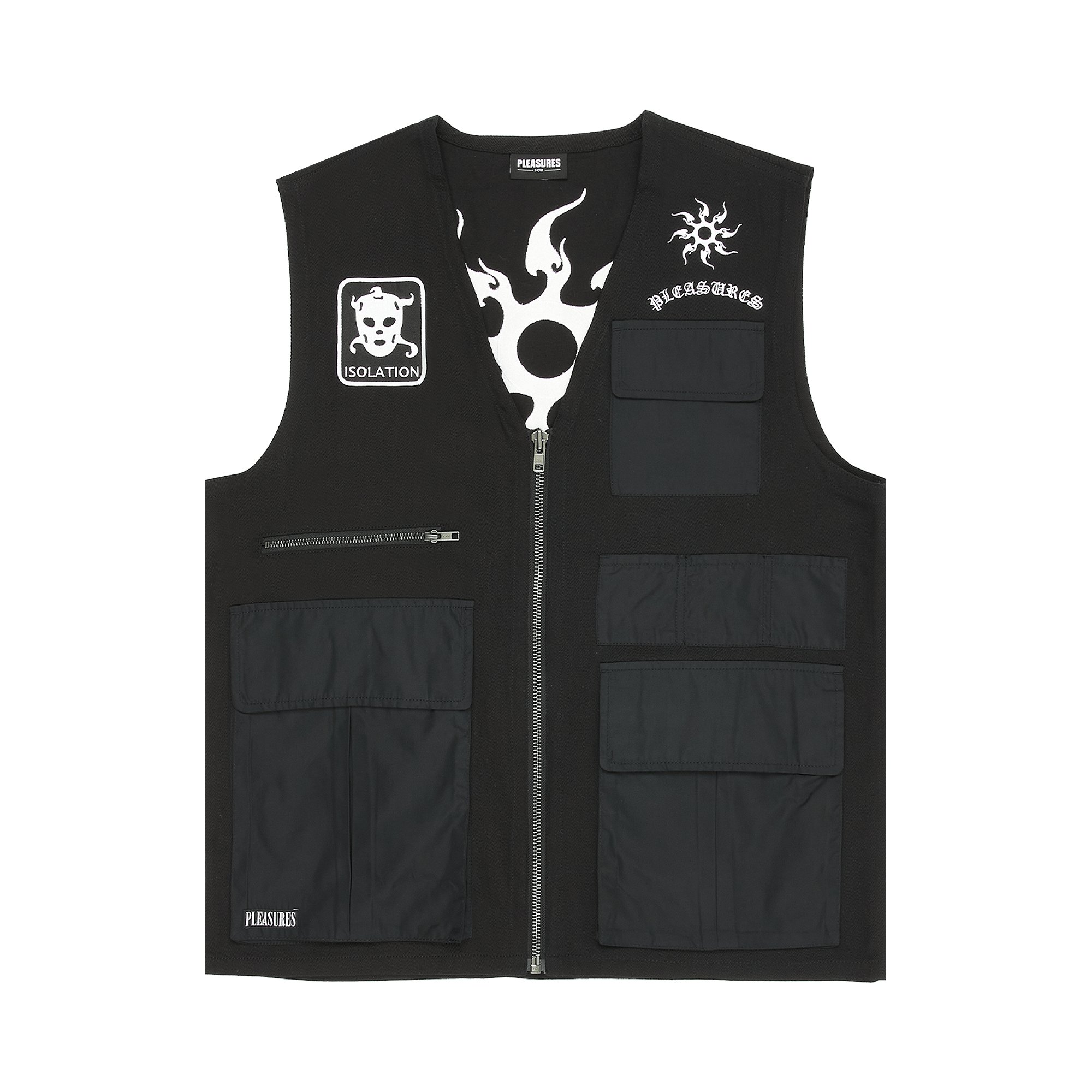 Pleasures Strike Vest 'Black'