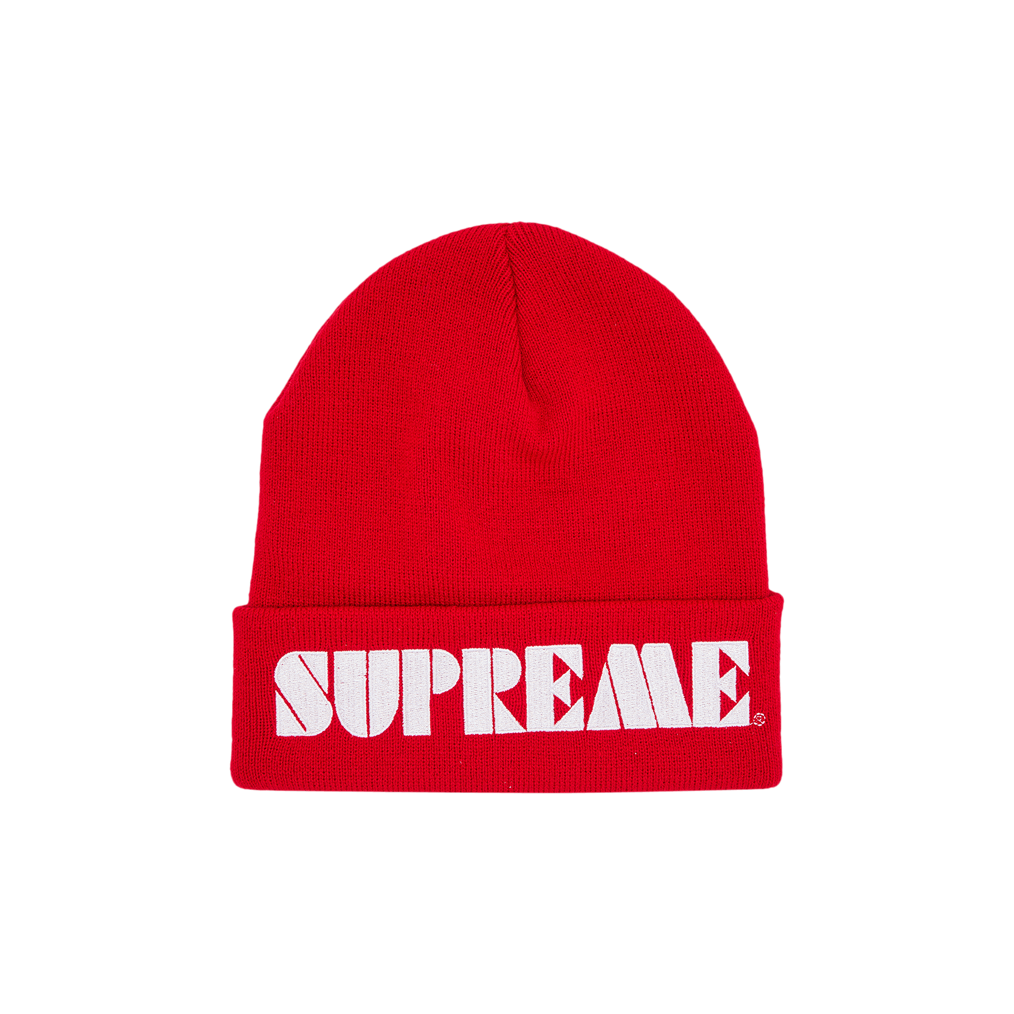 Supreme Stencil Beanie 'Red'