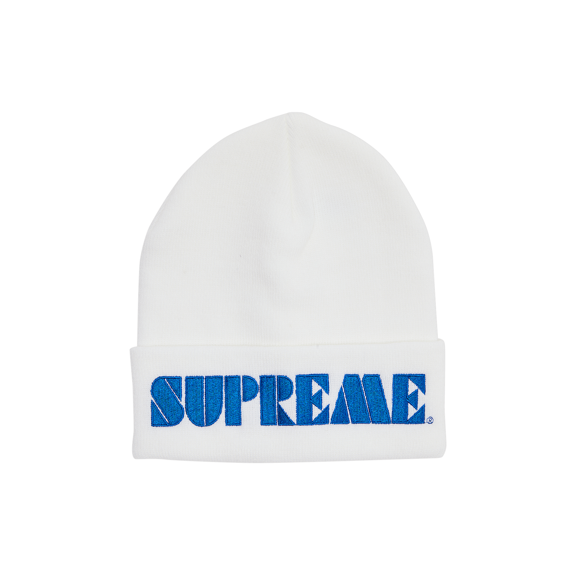 Supreme Stencil Beanie 'White'