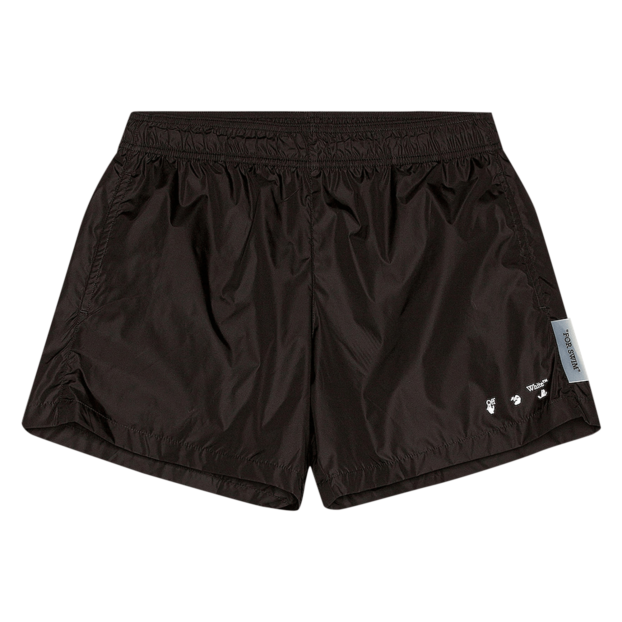 Off-White Logo Swimshorts 'Black/White'