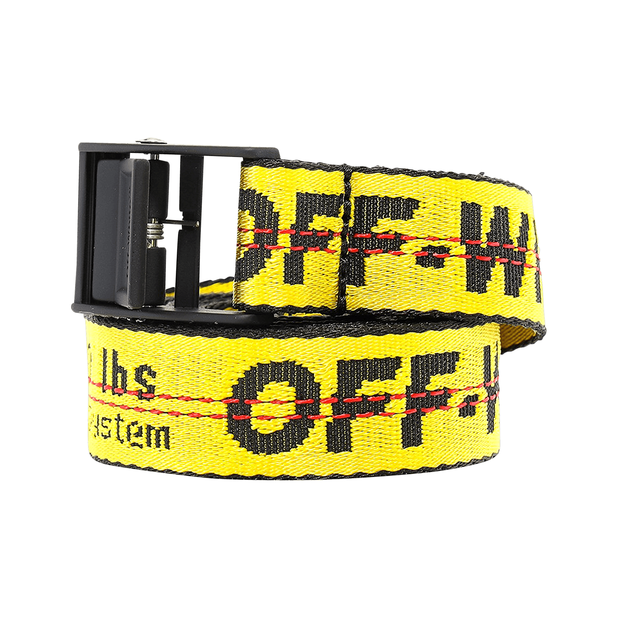 Off-White Classic Mini Industrial Belt 'Yellow/Black'