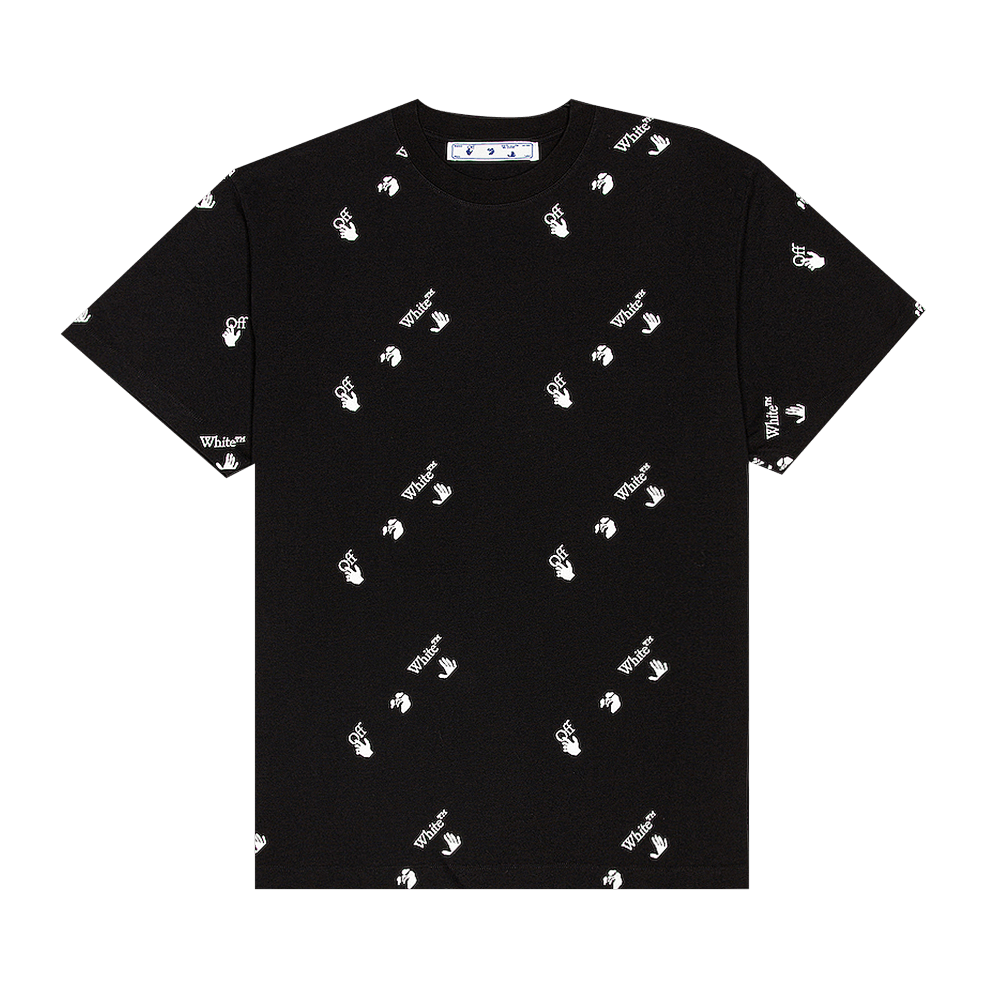Off-White All Over Logo T-Shirt 'Black/White'